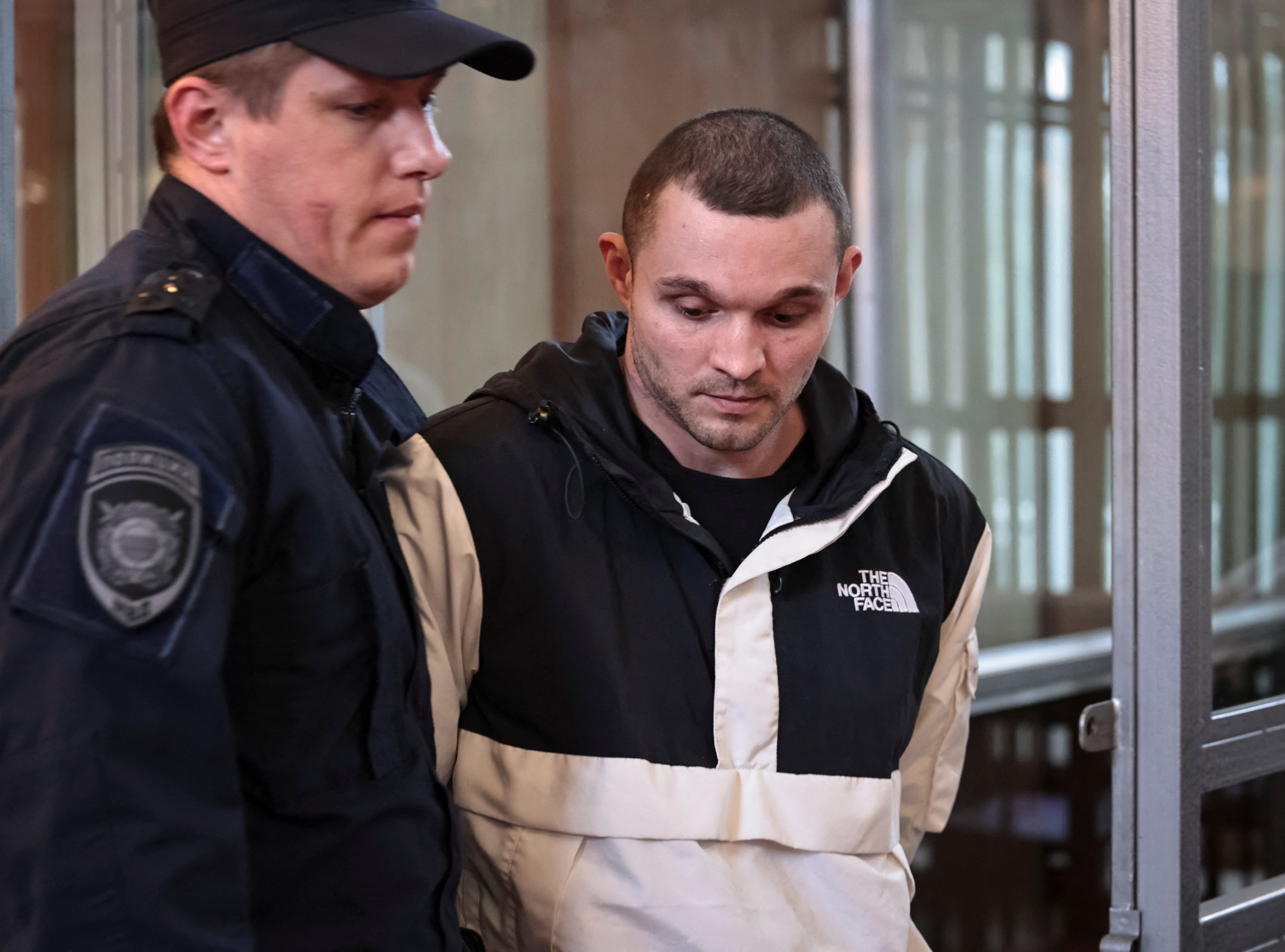 Gordon Black, a U.S. Army staff sergeant detained in Russia, appears in court in Vladivostok