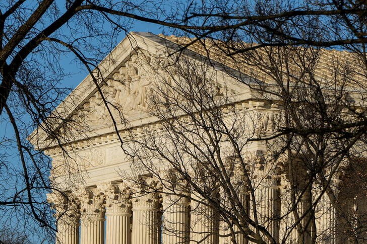 The U.S. Supreme Court stands in Washington