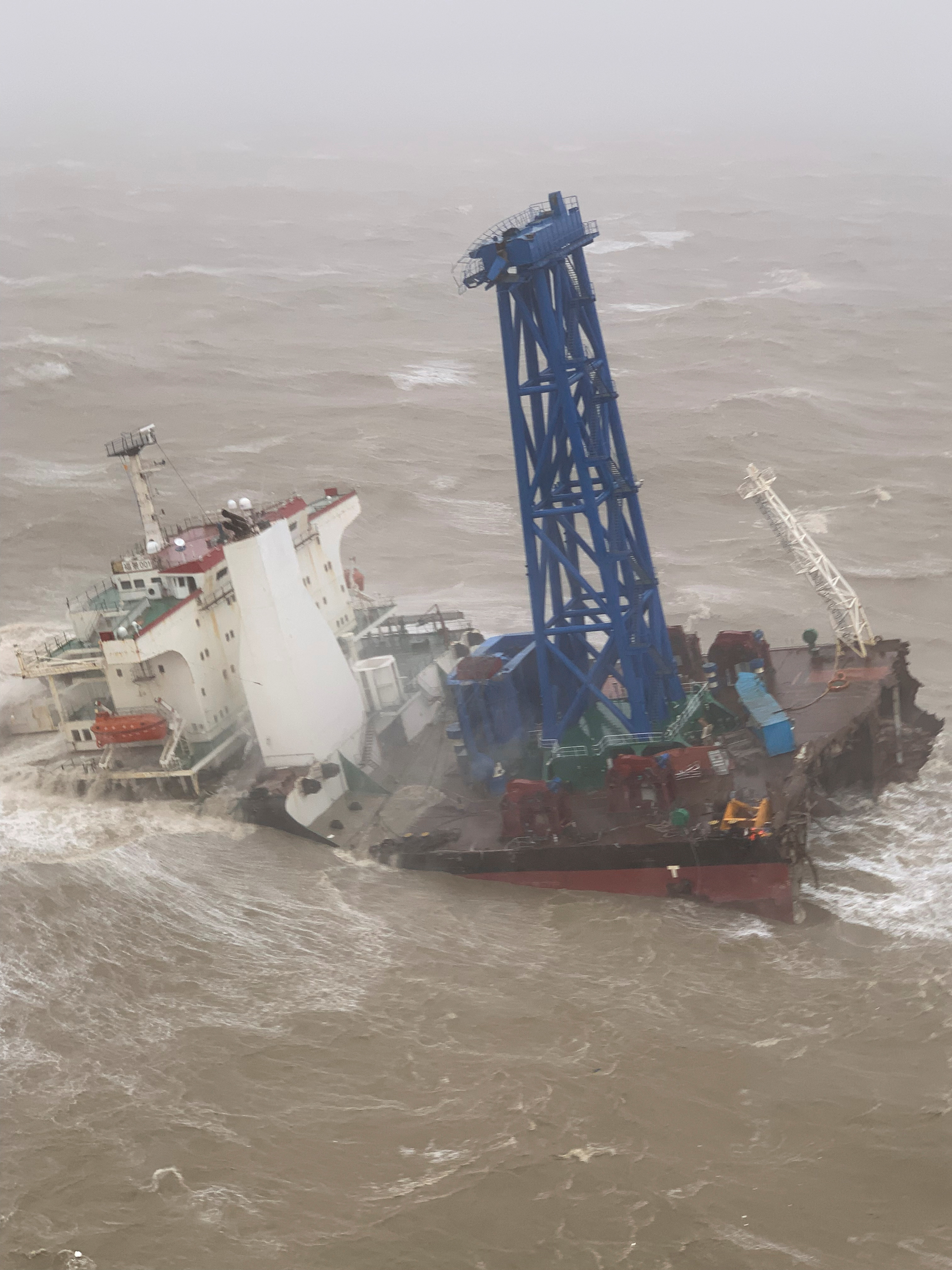 Vessel sinks at sea as storm Chaba hits Hong Kong