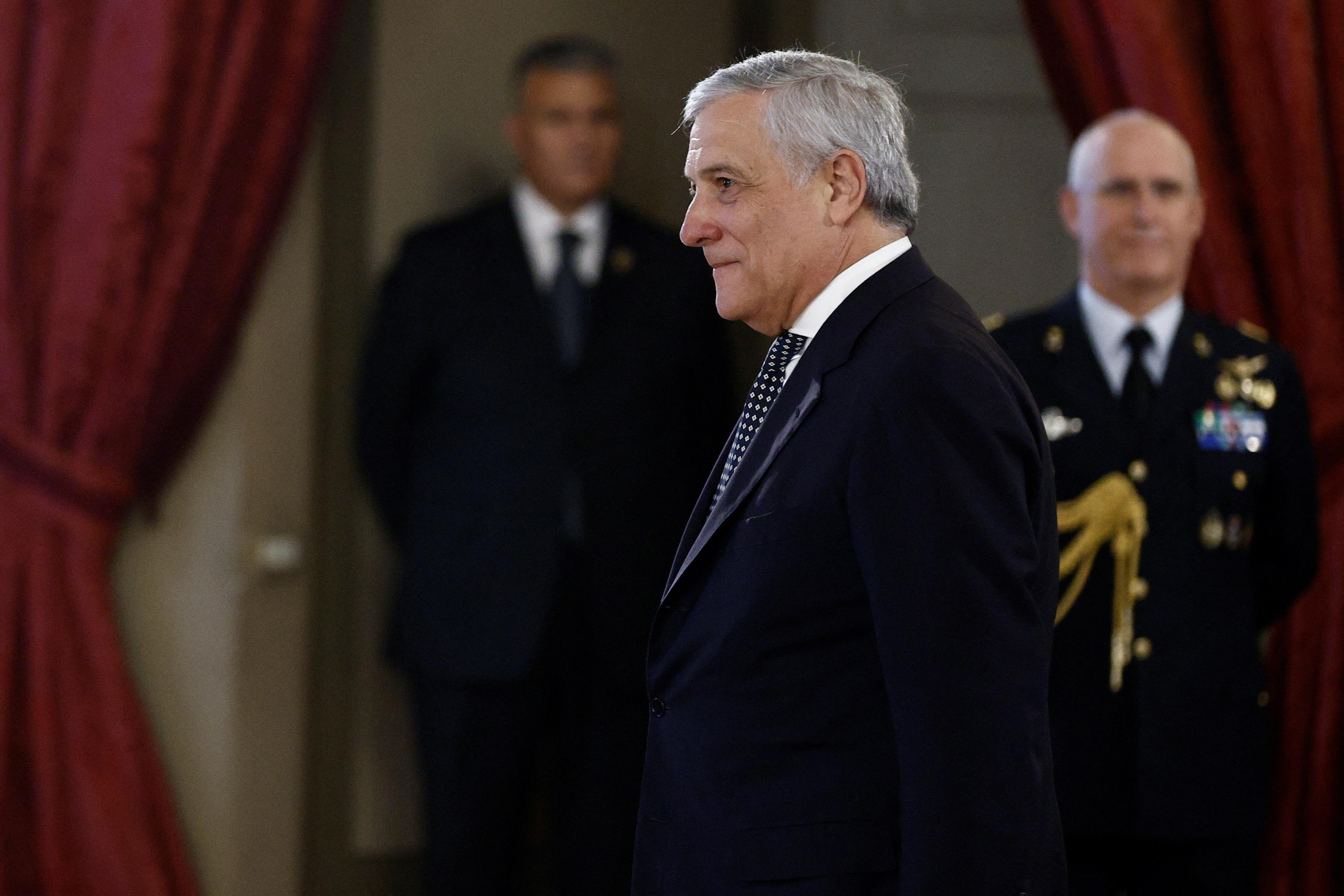 Italian PM Meloni and deputy PM Tajani attend a swearing-in ceremony at the Quirinale Palace, in Rome