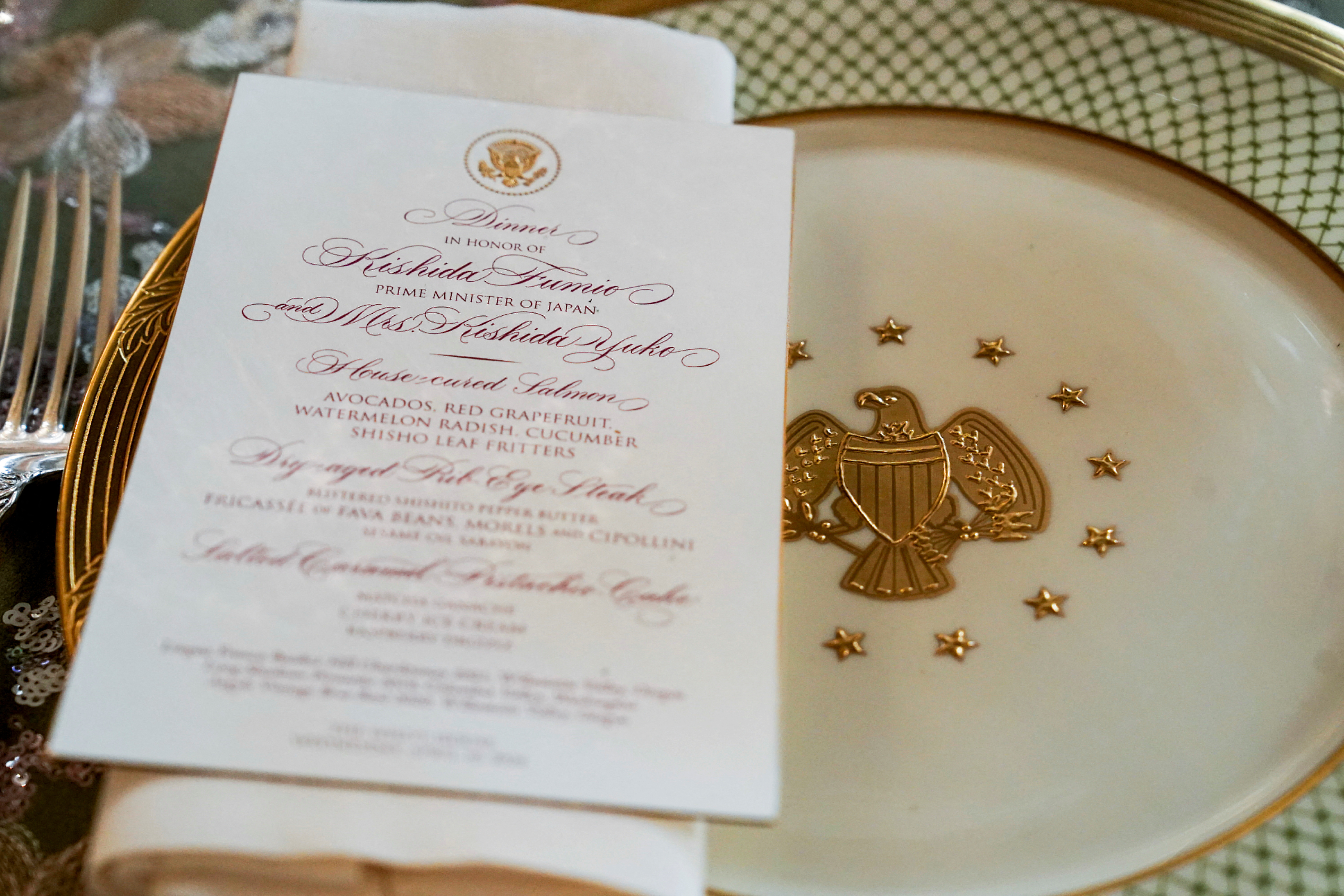 U.S. first lady Jill Biden previews the State Dinner in Washington