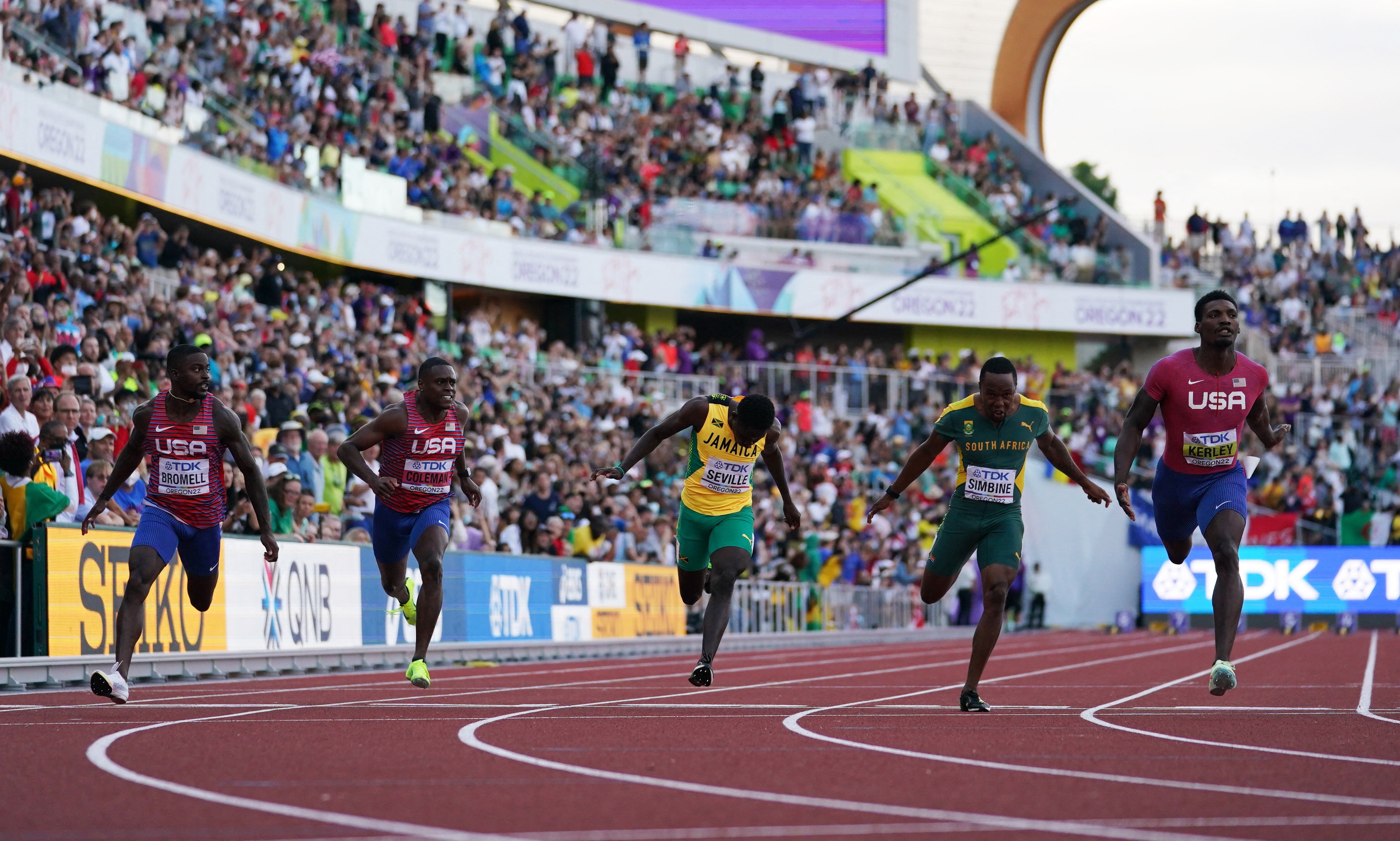 Kerley Leads American Clean Sweep In 100m, Shot Put Joy For Ealey | Reuters