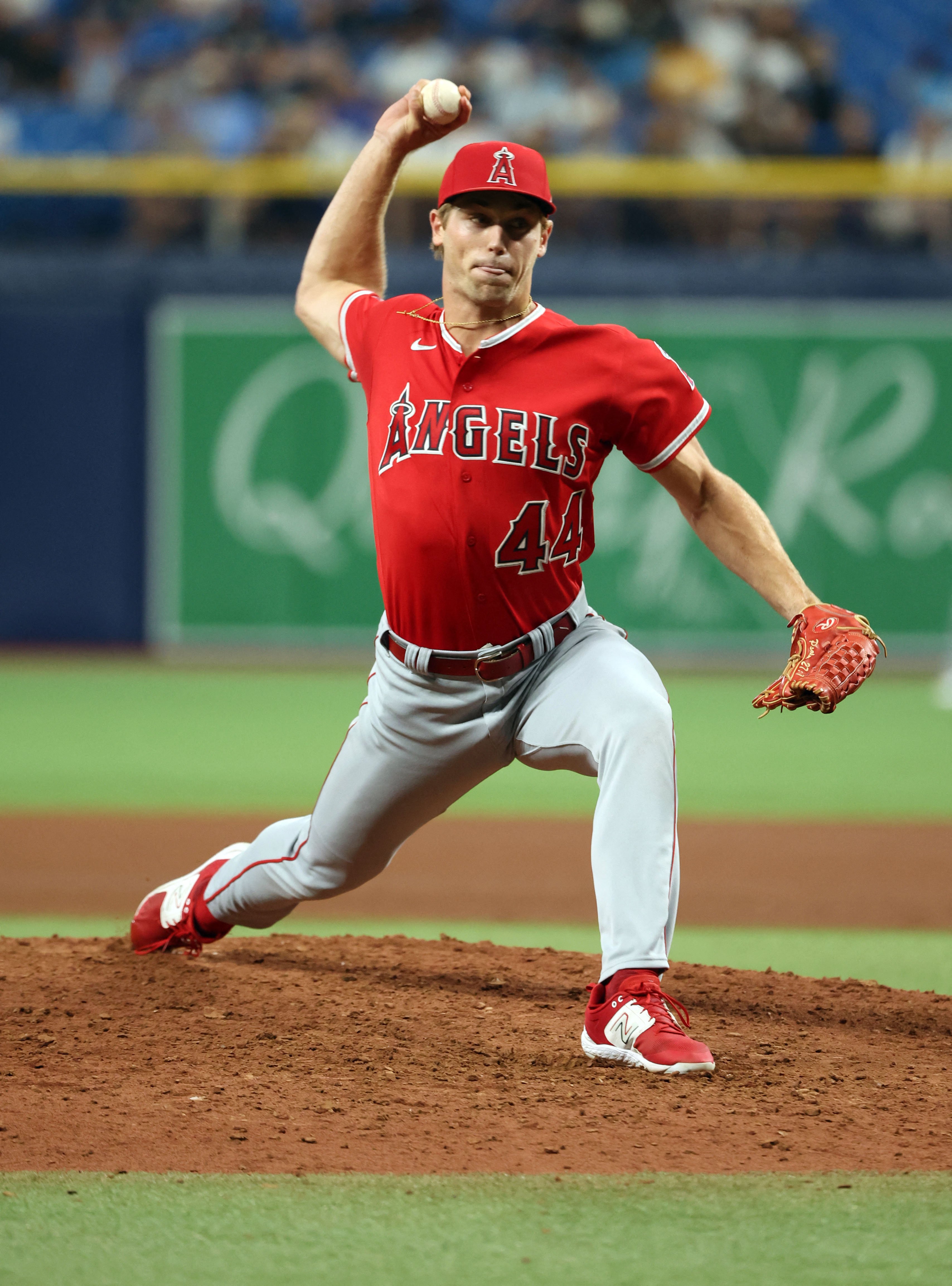 September 19, 2023, St. Petersburg, Florida, USA: Los Angeles Angels center  fielder Brett Phillips