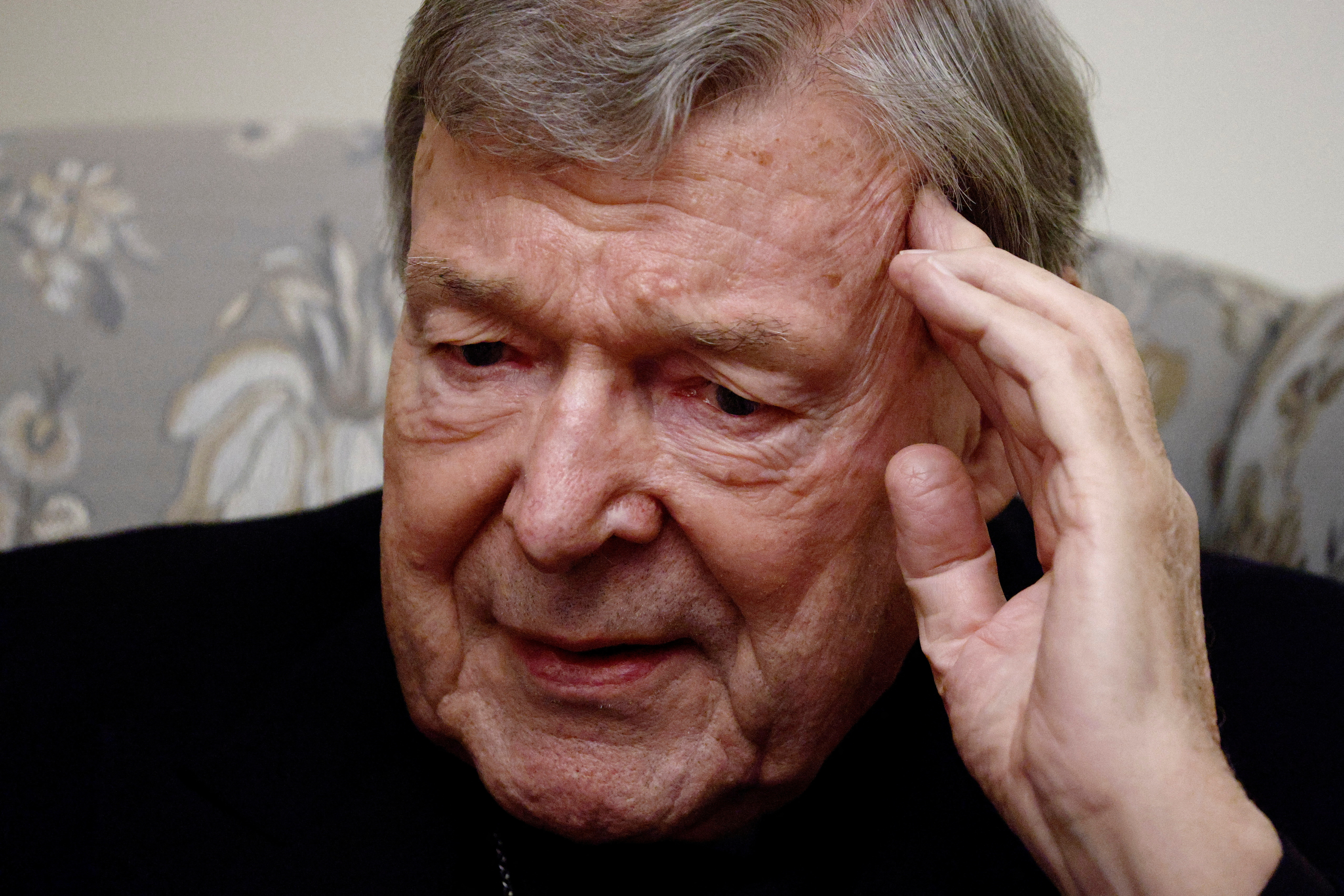 Australian Cardinal Pell talks about his time in jail and his future plans, in Rome