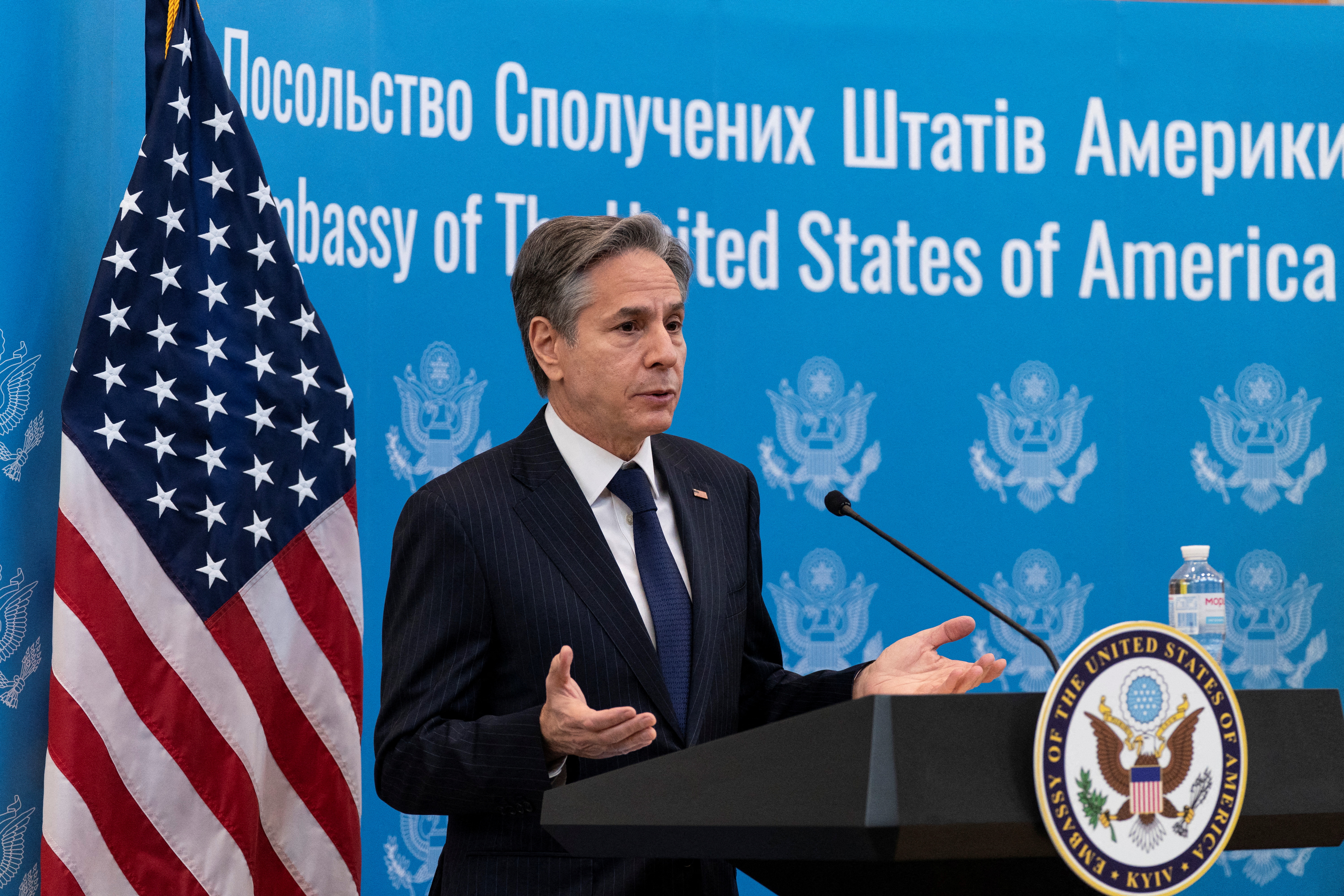 Secretary of State of U.S. Antony Blinken visits Ukraine