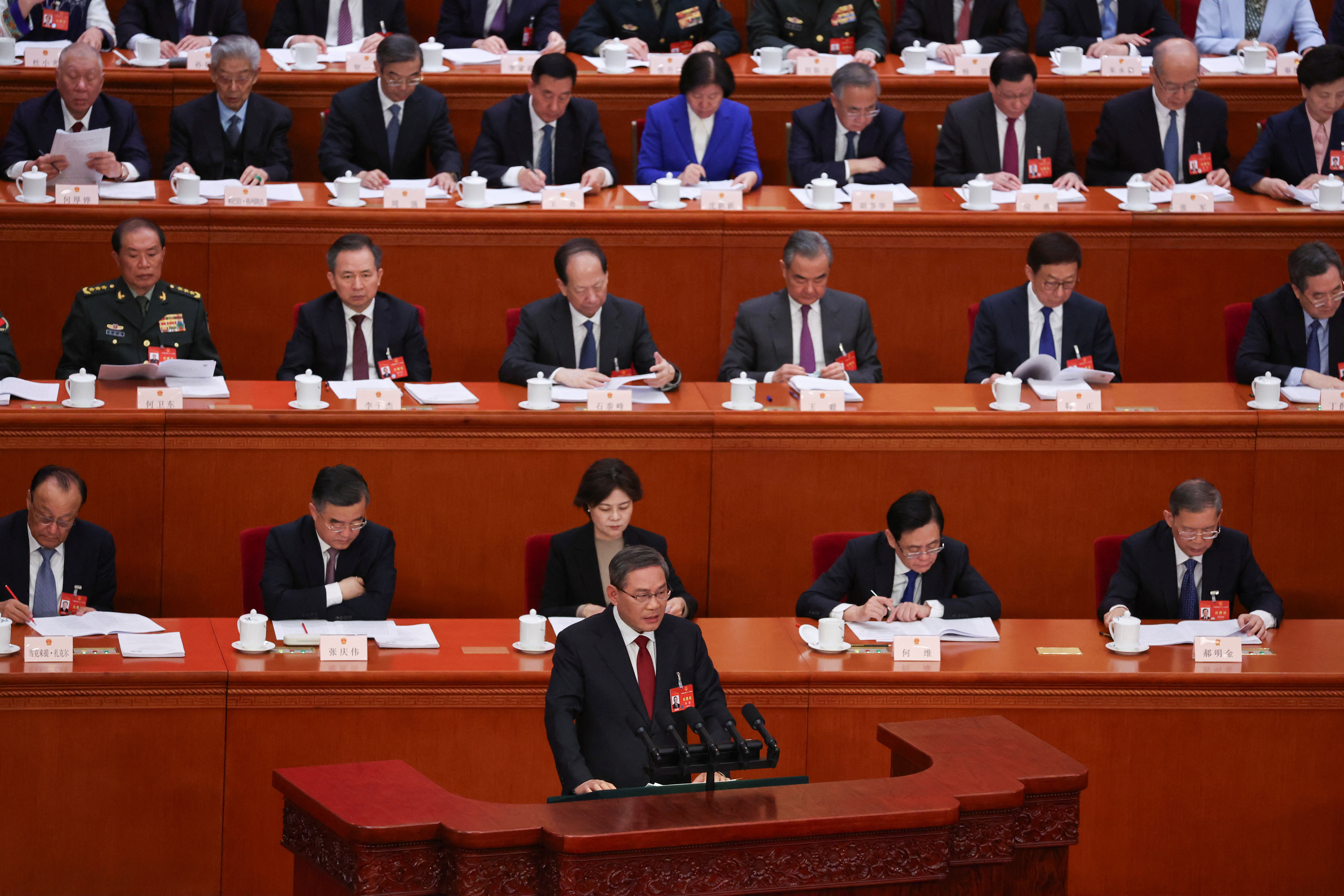 Opening session of the National People's Congress (NPC) at the Great Hall of the People in Beijing