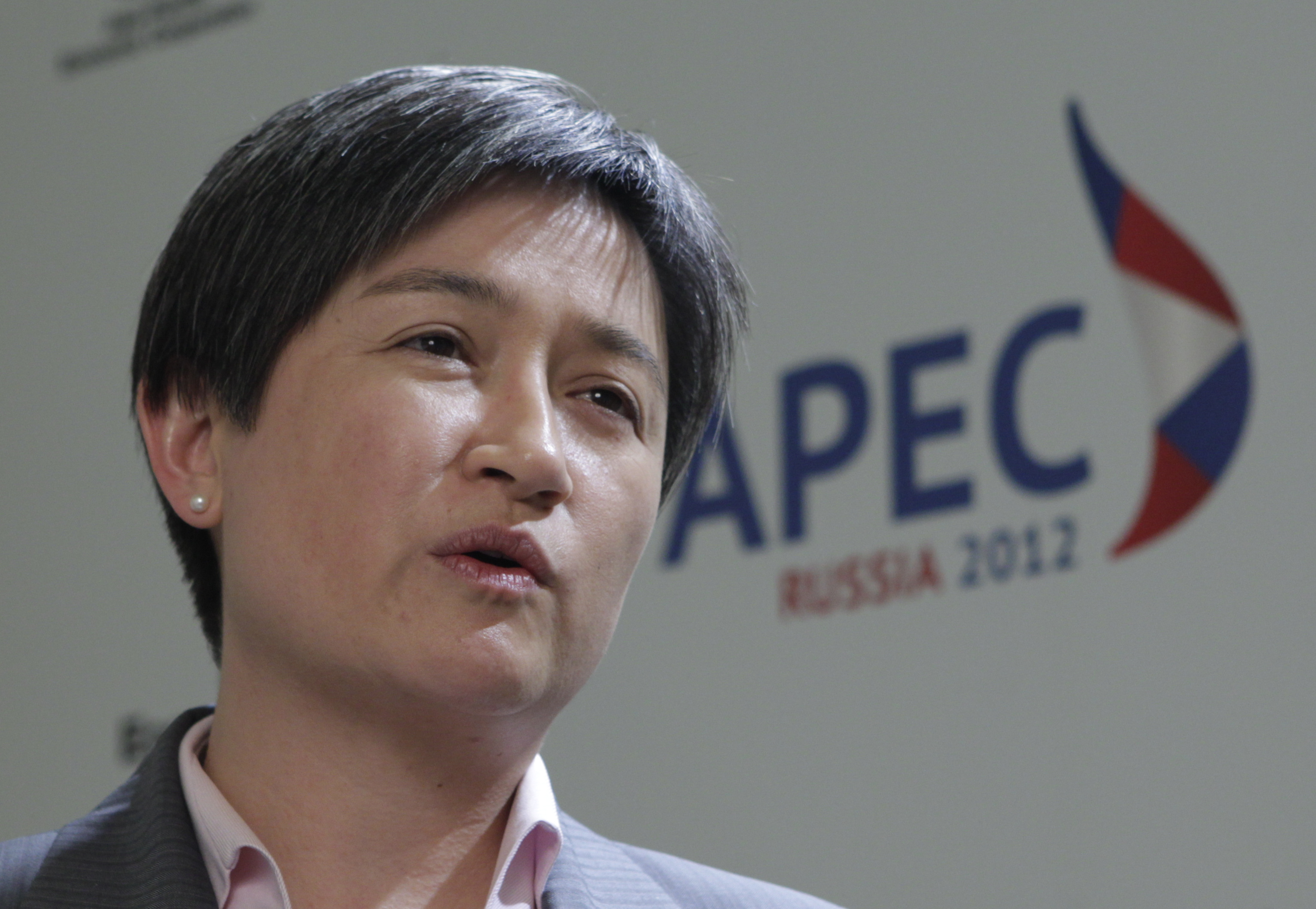 Australian Finance Minister Wong speaks during an interview after a meeting between Finance Ministers of the Asia-Pacific Economic Cooperation (APEC) in Moscow