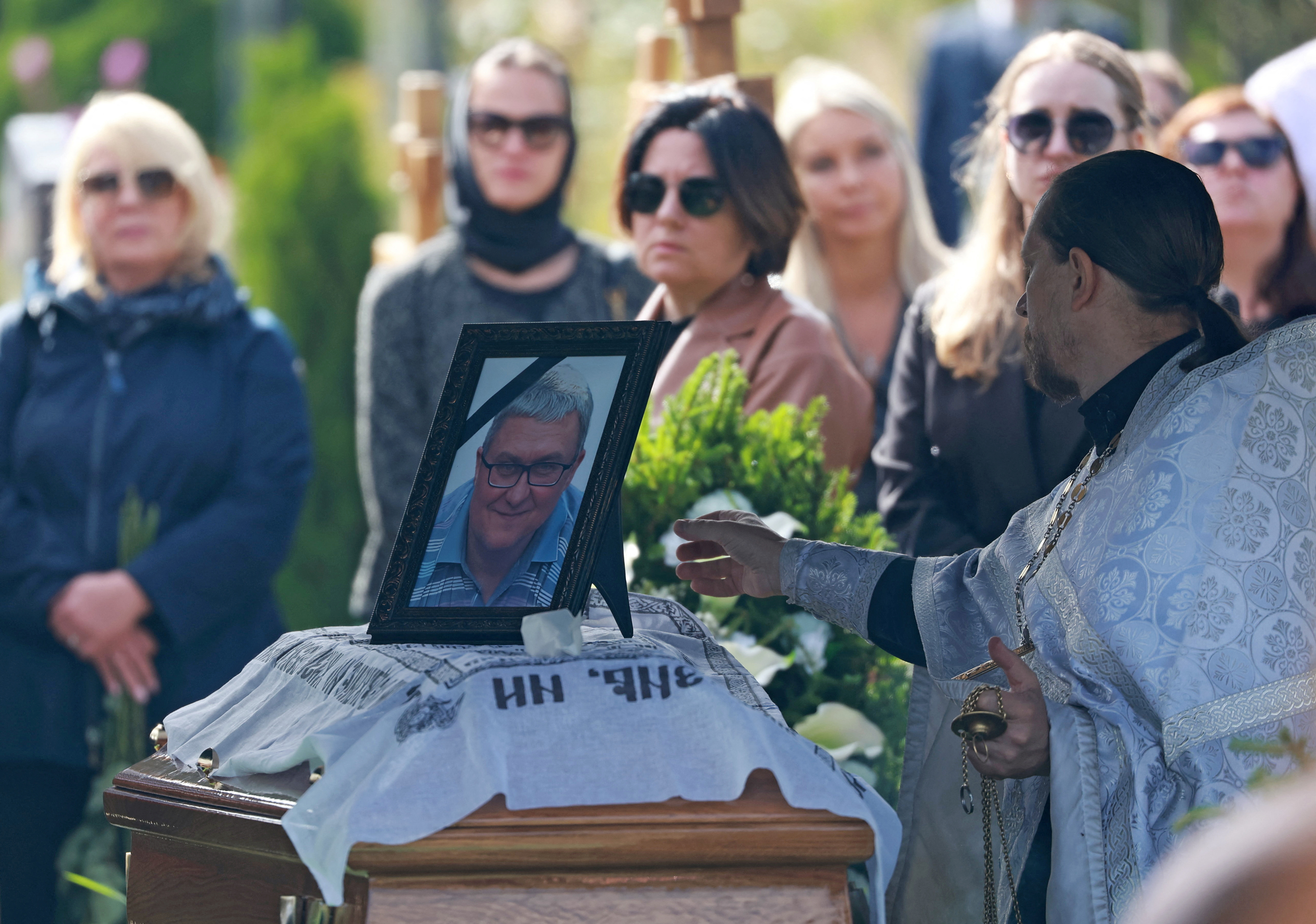 Funeral held for Prigozhin's logistics chief Chekalov in St. Petersburg