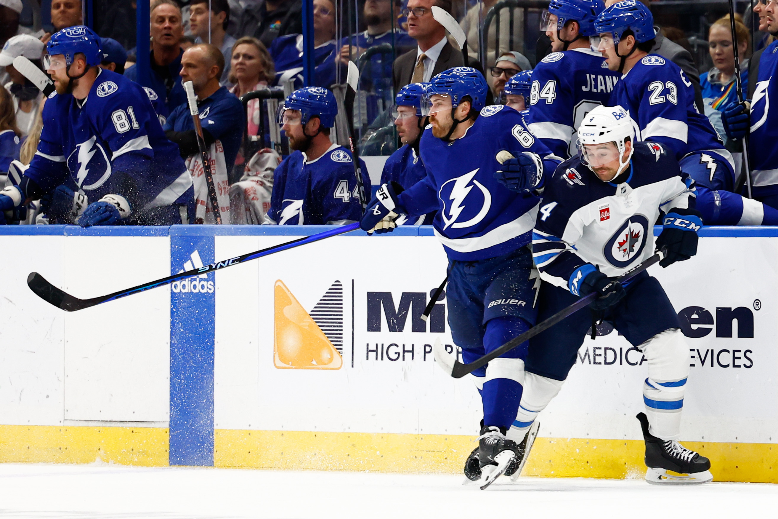 Adam Lowry leads Jets past Lightning in overtime | Reuters