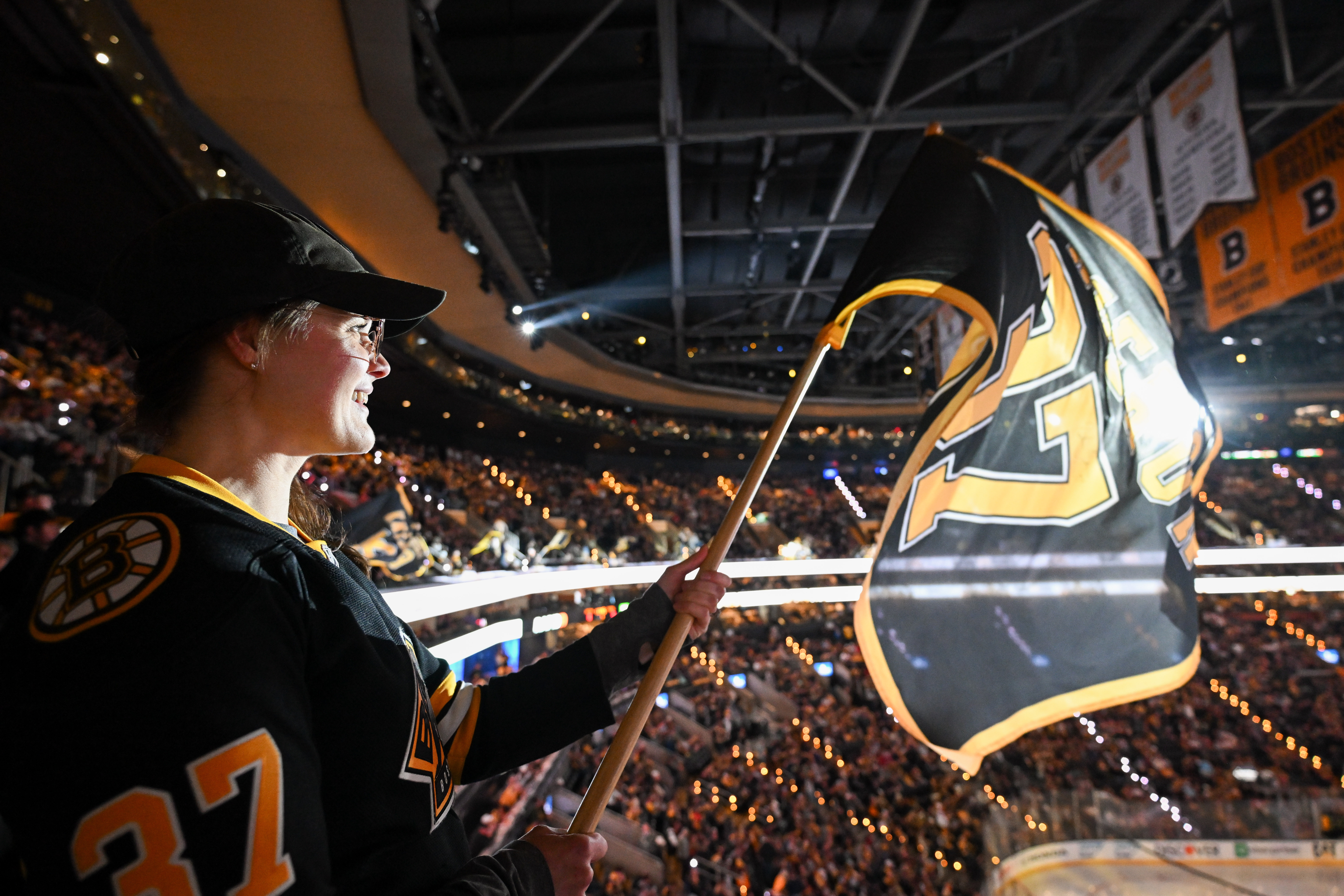 Boston Bruins - Brad Marchand stopped by TD Garden earlier today