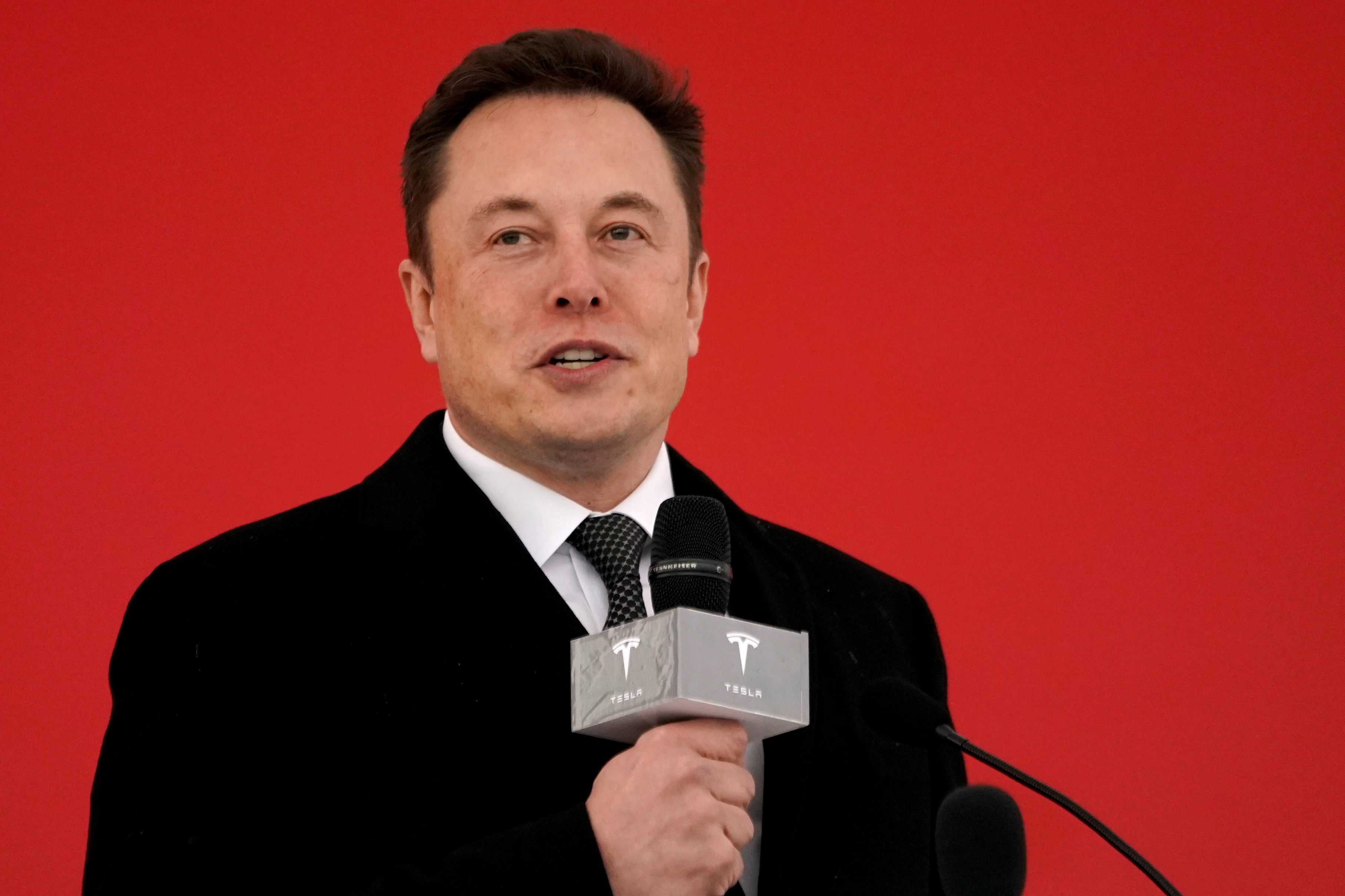 Tesla CEO Elon Musk attends the Tesla Shanghai Gigafactory groundbreaking ceremony in Shanghai, China January 7, 2019. REUTERS/Aly Song/File Photo