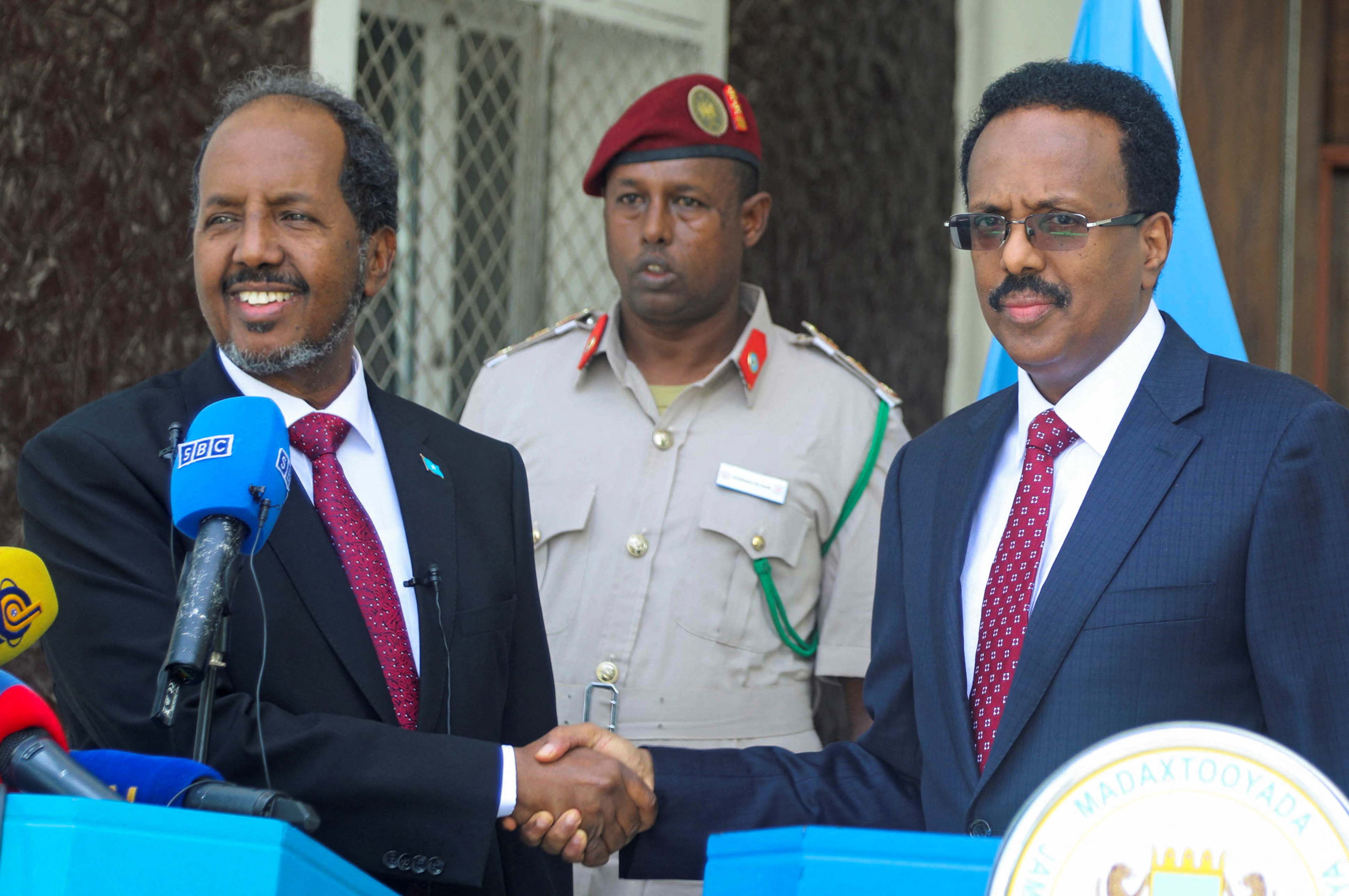 Somali President Hassan Sheikh Mohamud takes office in Mogadishu
