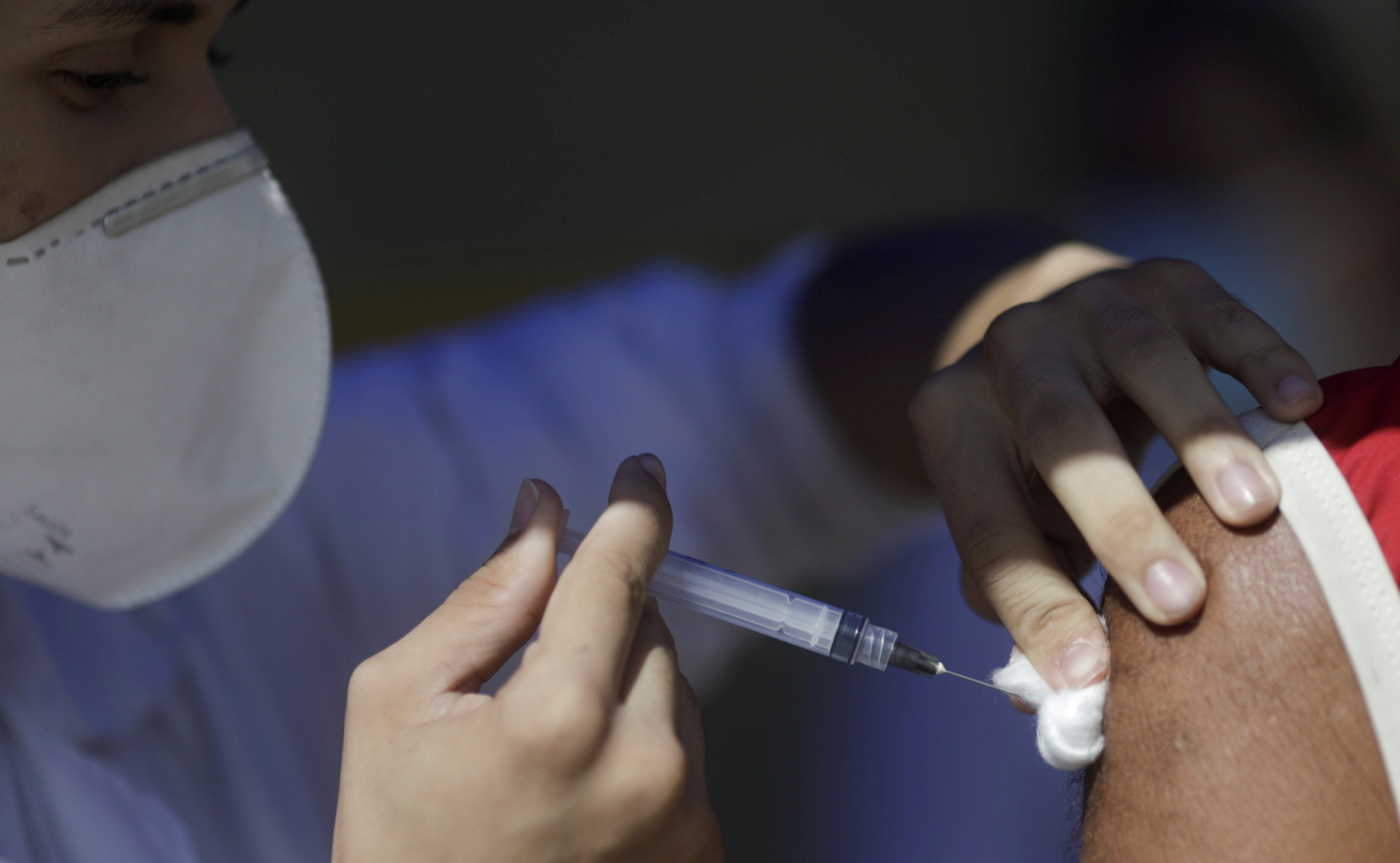 COVID-19 vaccinations in Duque de Caxias, near Rio de Janeiro