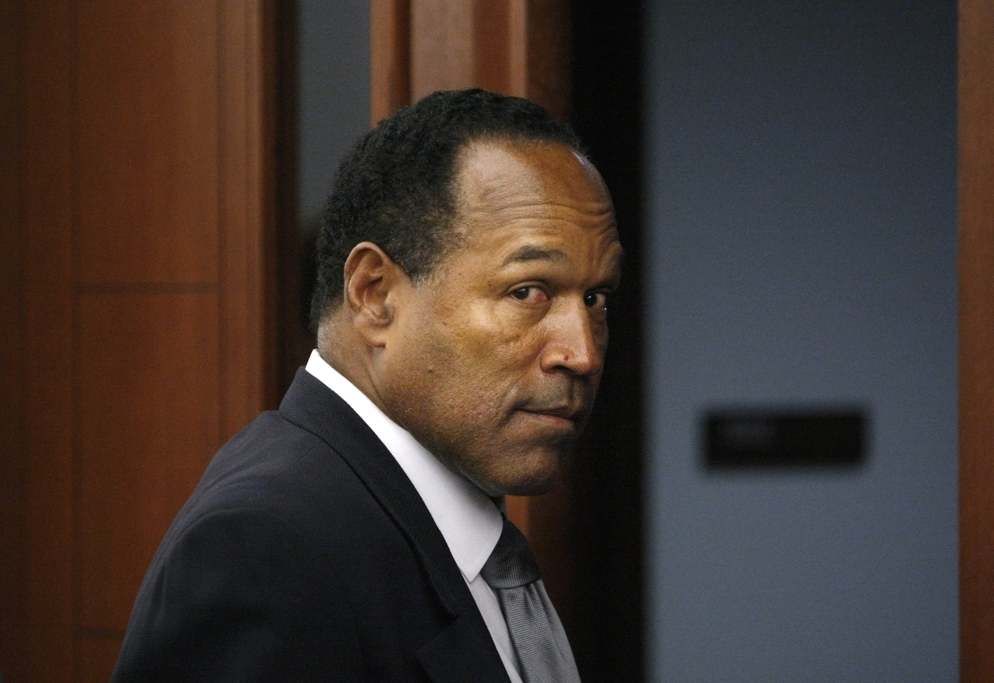 O.J. Simpson leaves the courtroom in Las Vegas Nevada