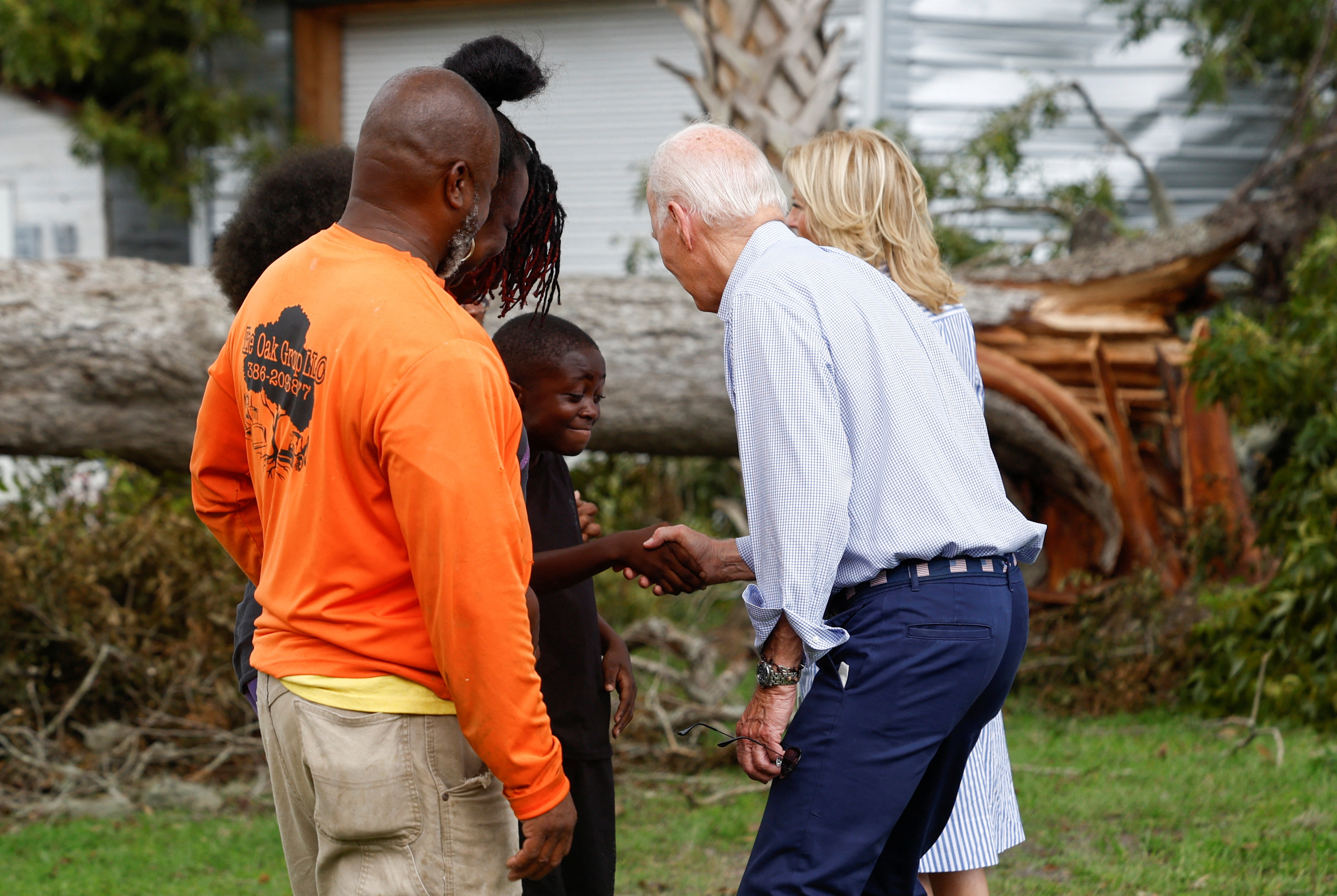 U.S. President Joe Biden visits Florida to view the damage caused by Hurricane Idalia storm