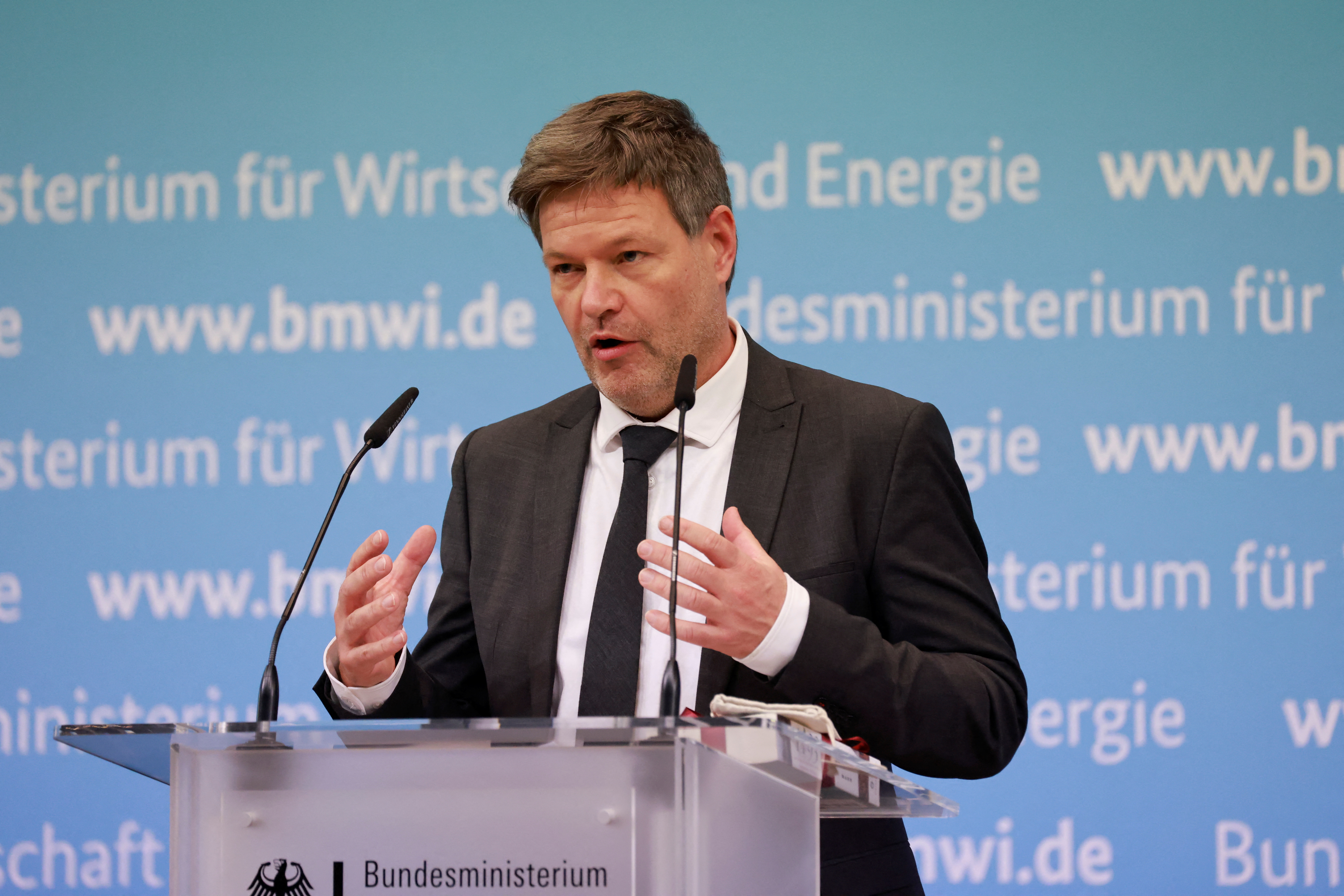 New German Economy and Climate Minister Robert Habeck officially takes office
