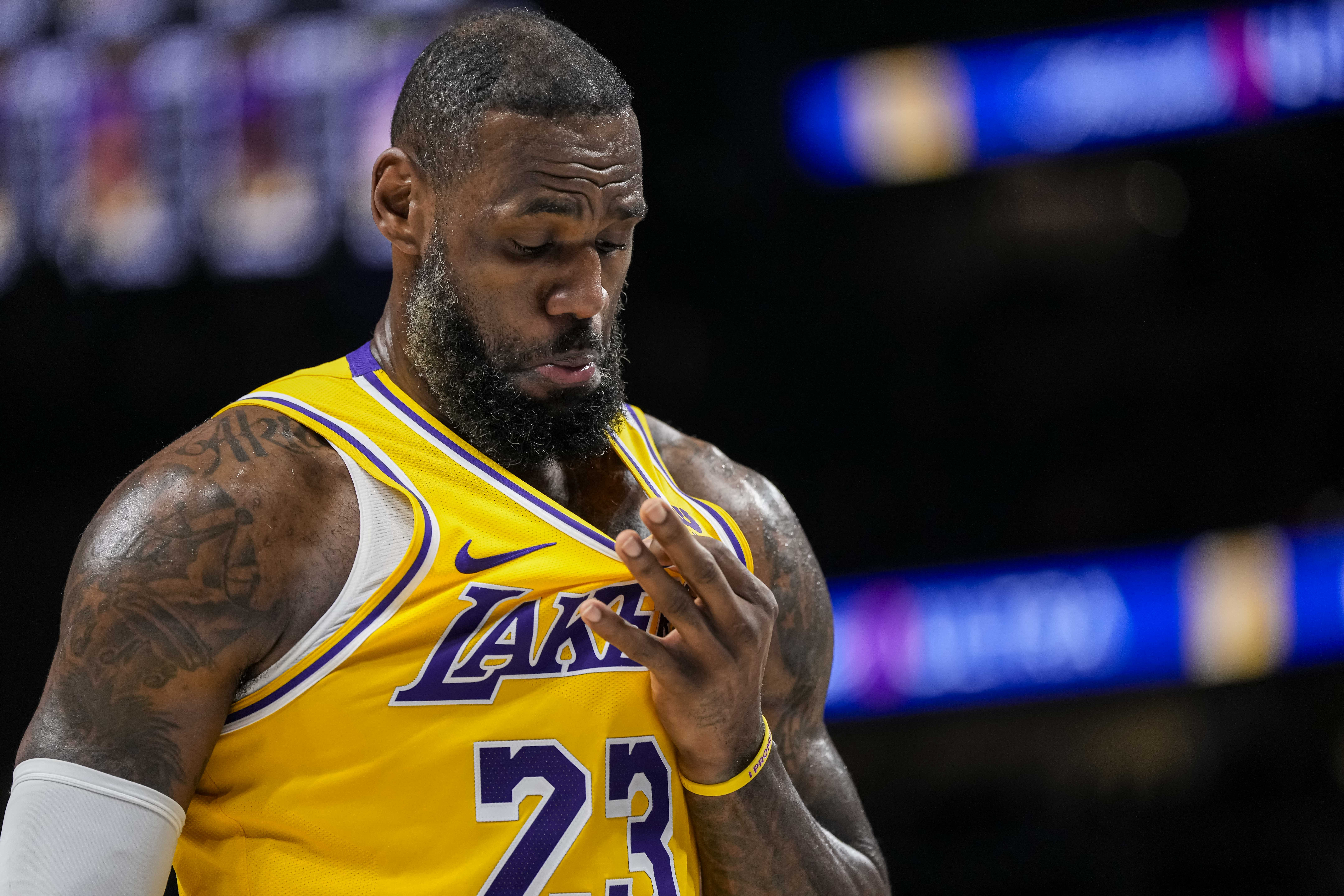 LeBron James tight-lipped amid questions about his playing future | Reuters