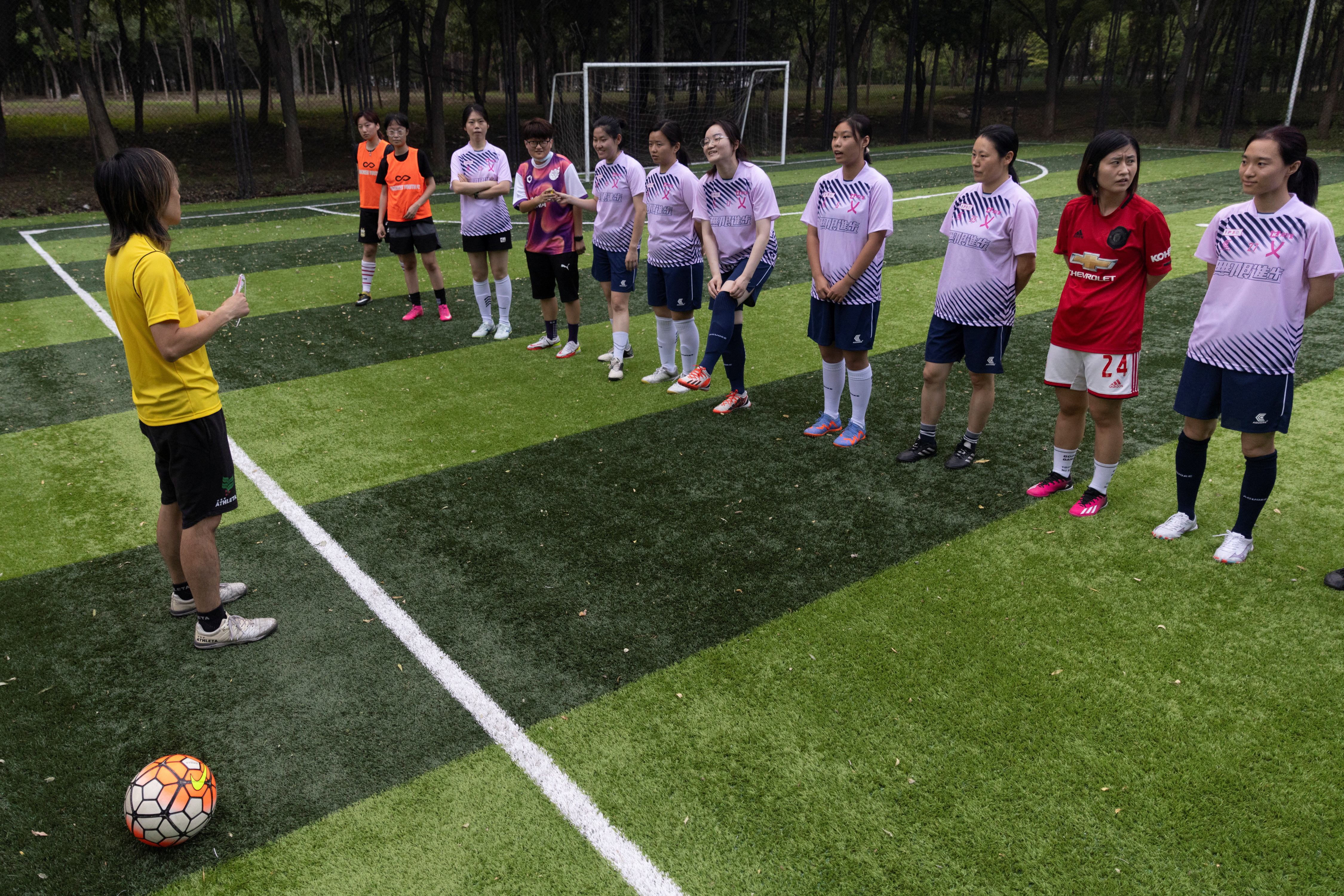 Amateur womens game takes baby steps in China during World Cup Reuters pic