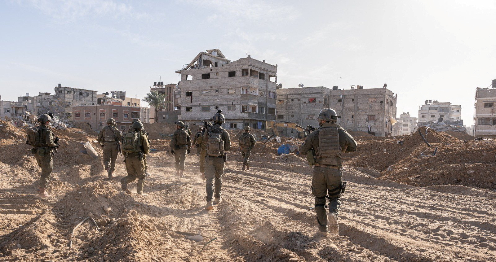 Israeli soldiers operate in Gaza Strip