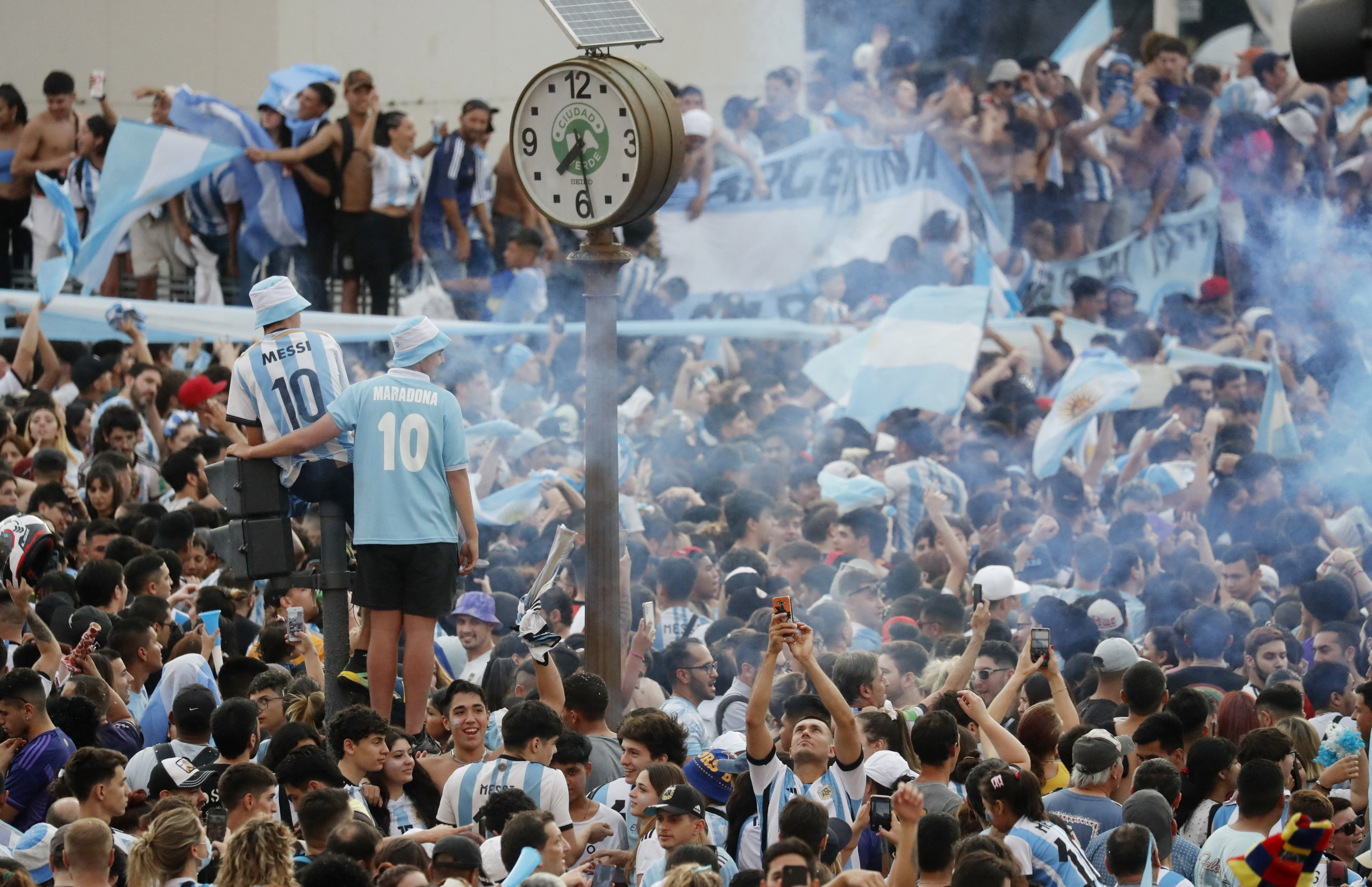 Thousands Flood Buenos Aires Streets As Argentina Reach World Cup Final