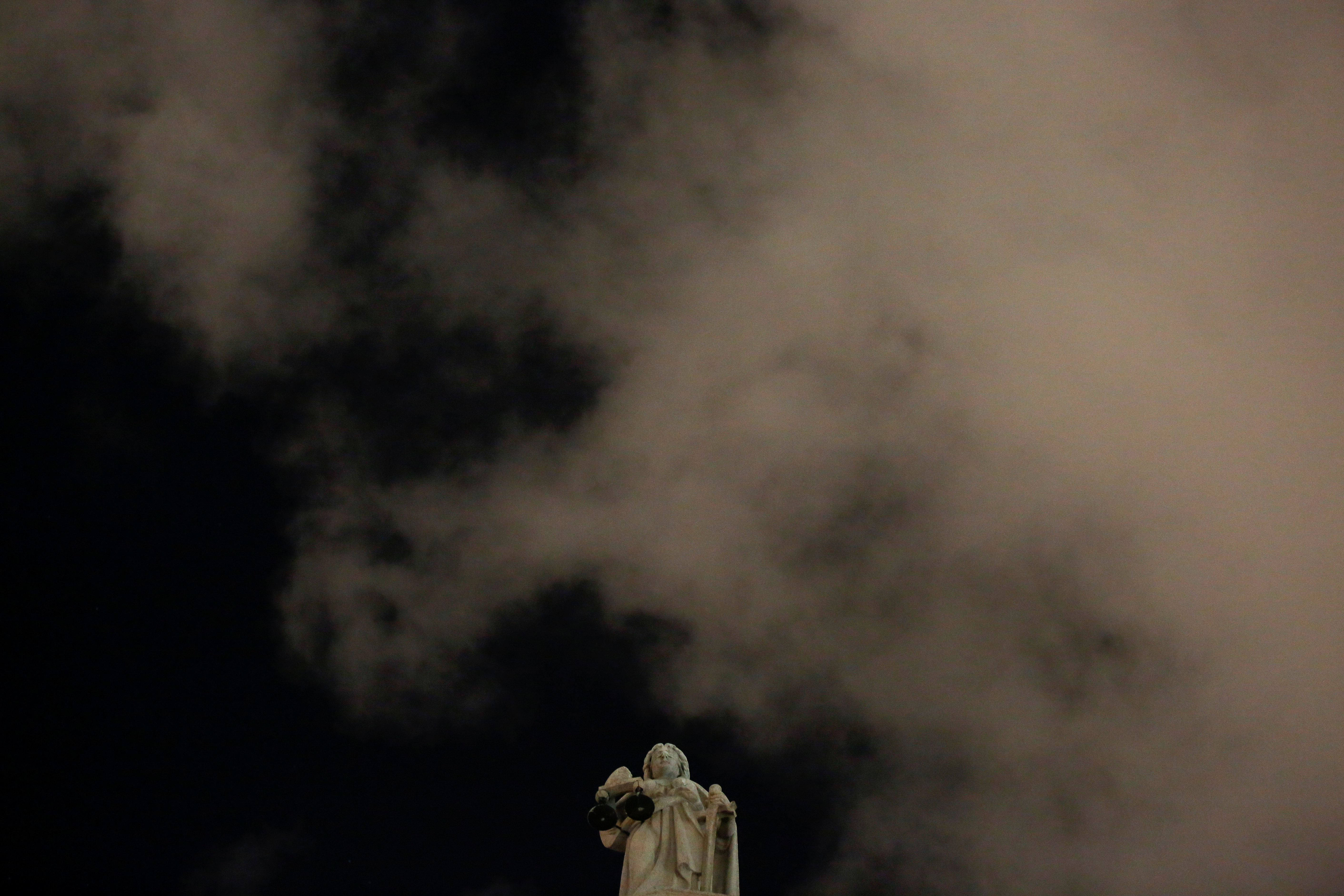 A statue of Lady Justice at the Court of Final Appeal is seen ahead of national security legislation, in Hong Kong