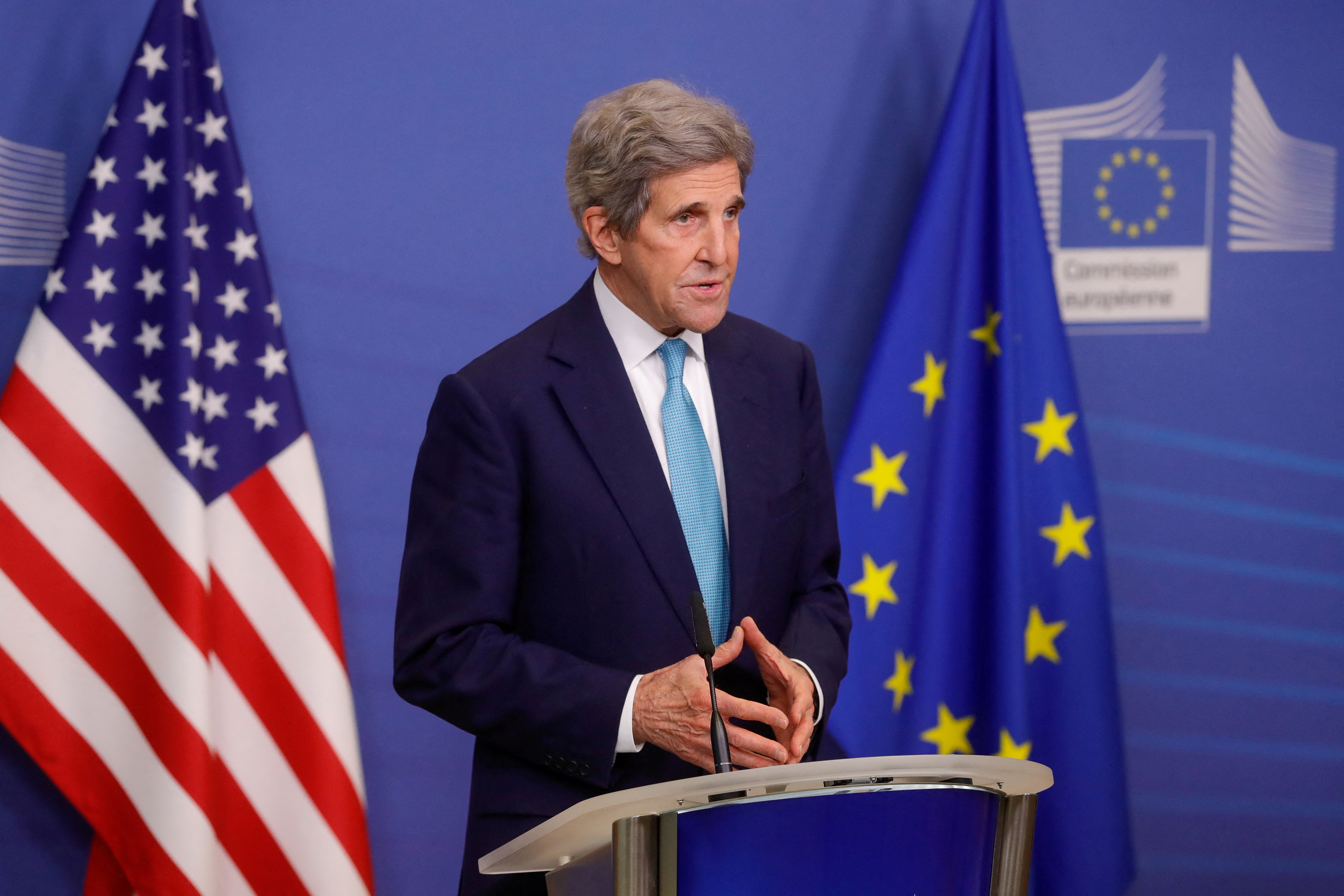 U.S. Special Presidential Envoy for Climate John Kerry in Brussels