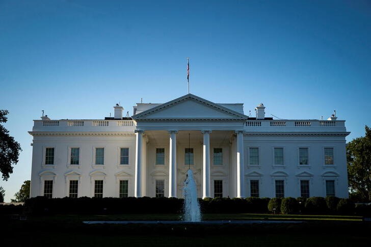 General view of the White House in Washington