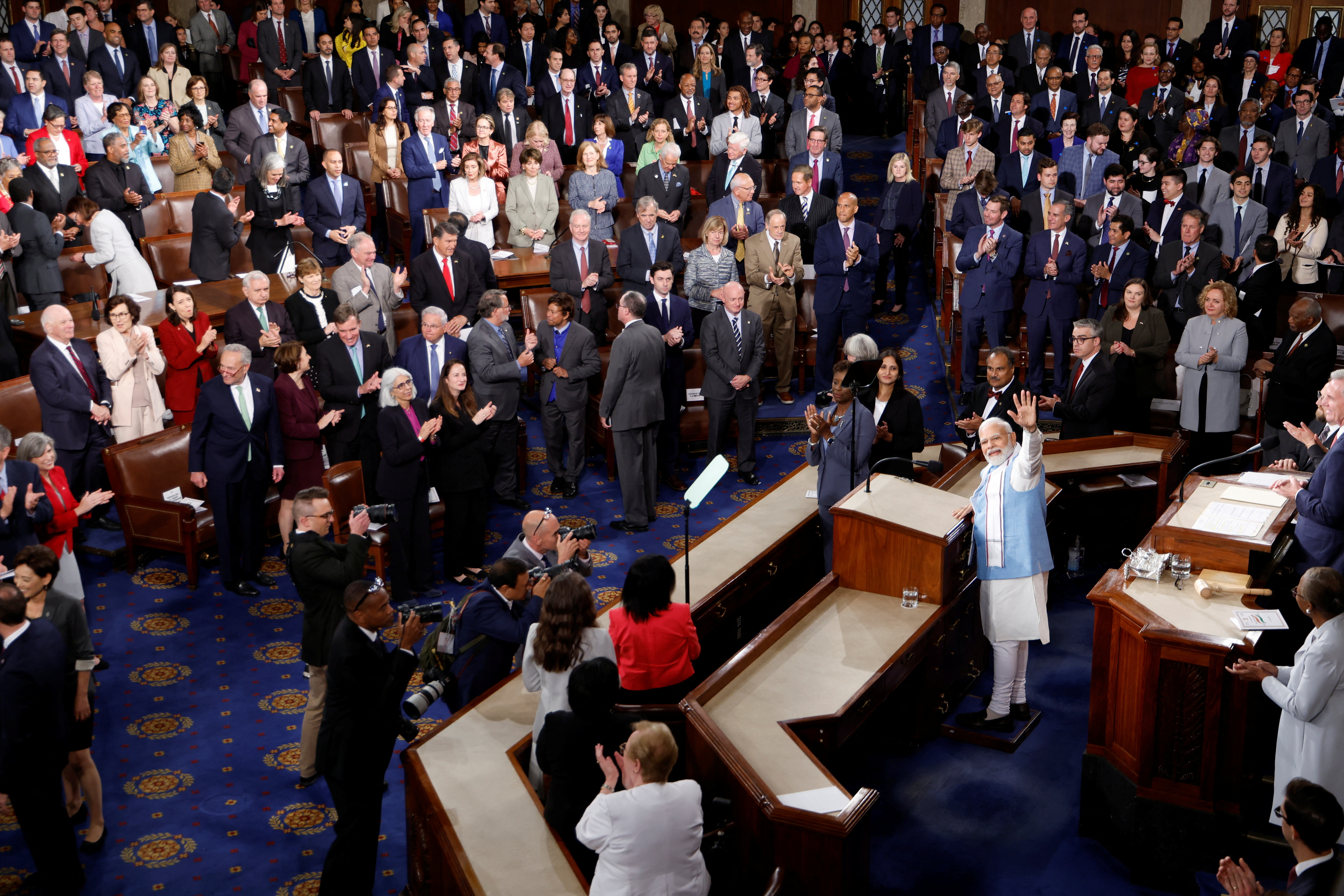 India’s Prime Minister Narendra Modi addresses a joint meeting of Congress in Washington