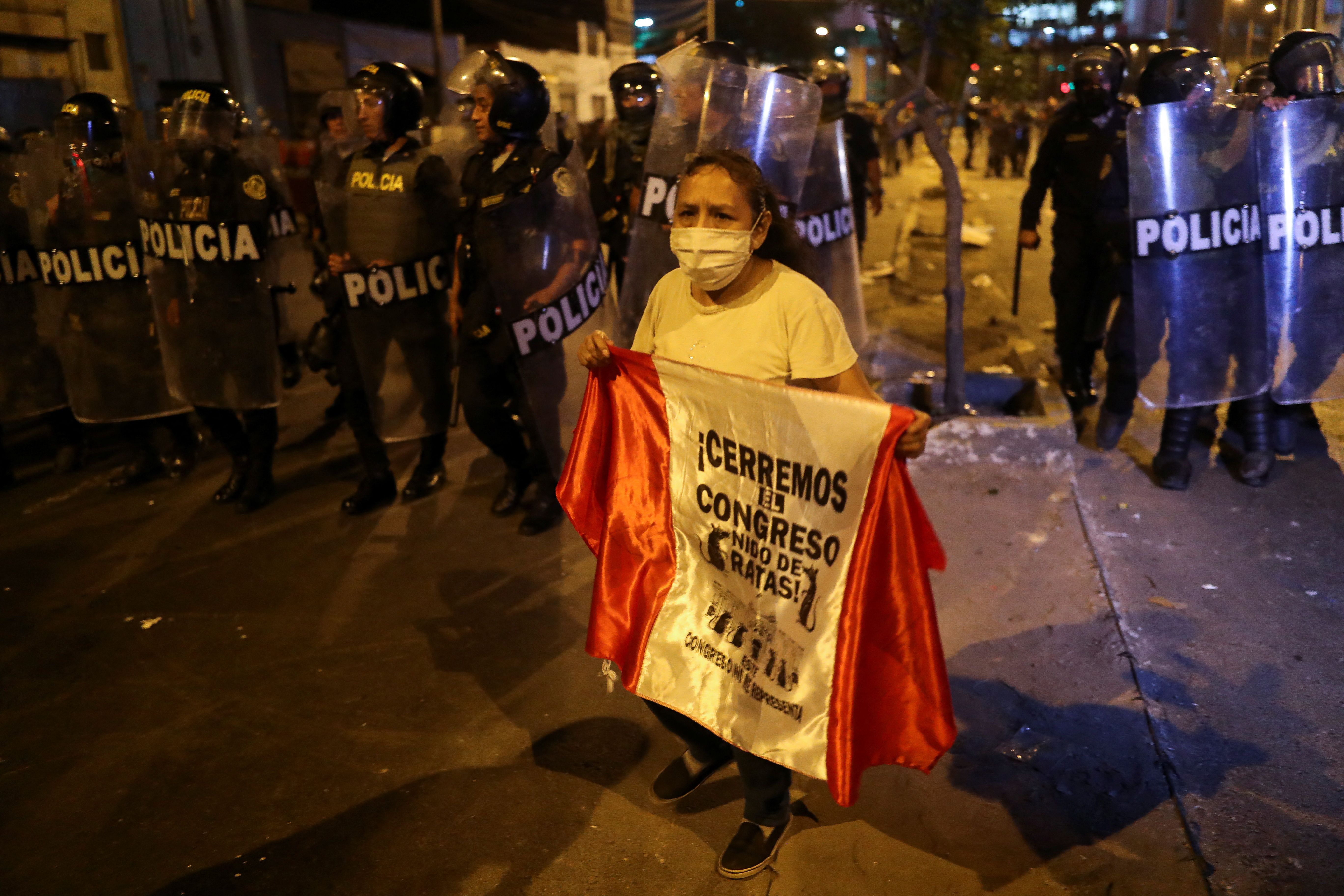 Protest to demand Peru's President Dina Boluarte to step down, in Lima