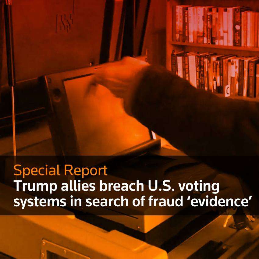 Informe especial: Aliados de Trump violan los sistemas de votación de Estados Unidos en busca de "evidencia" de fraude de 2020