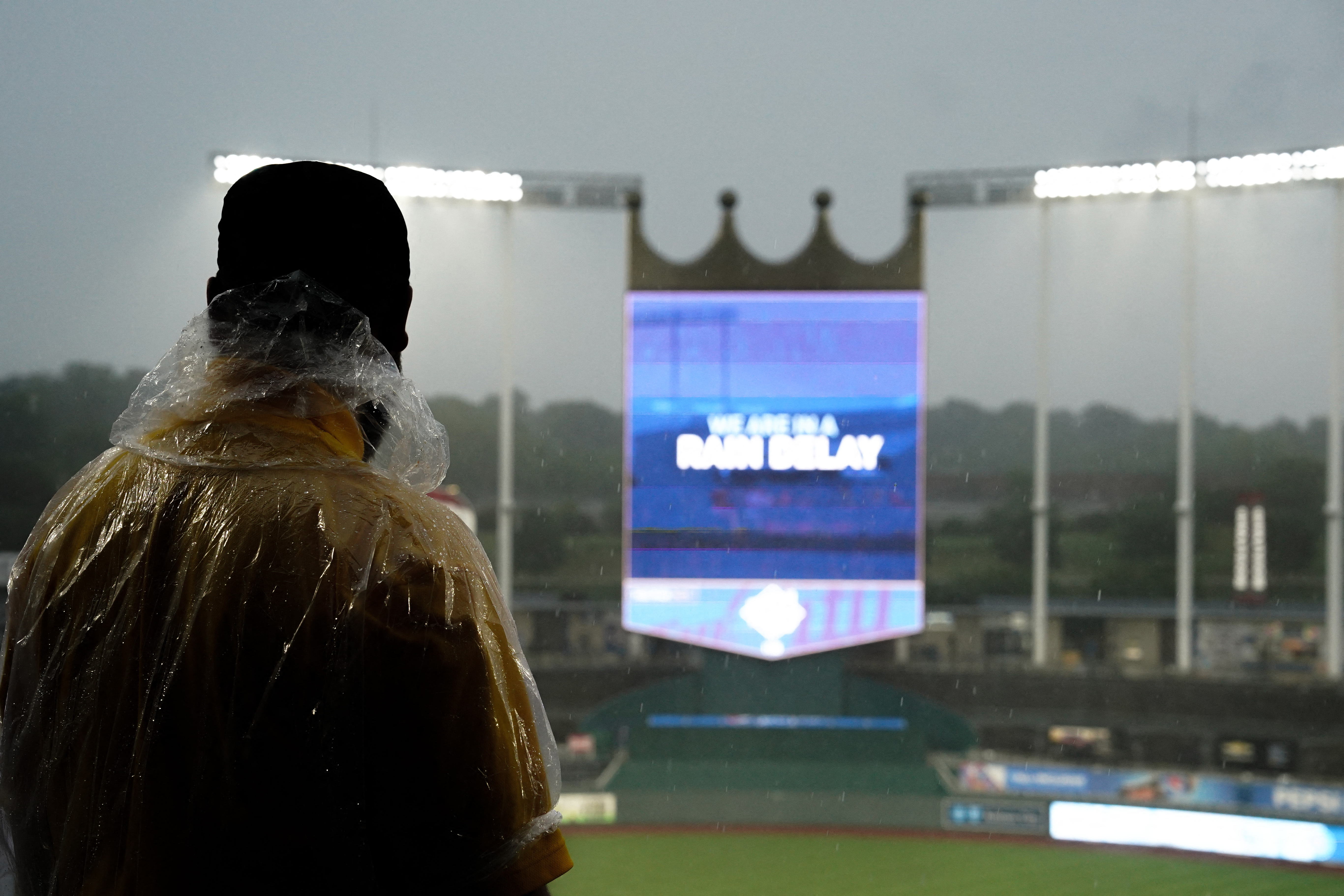 Kauffman Stadium Scoreboard - Kansas City Royals Editorial