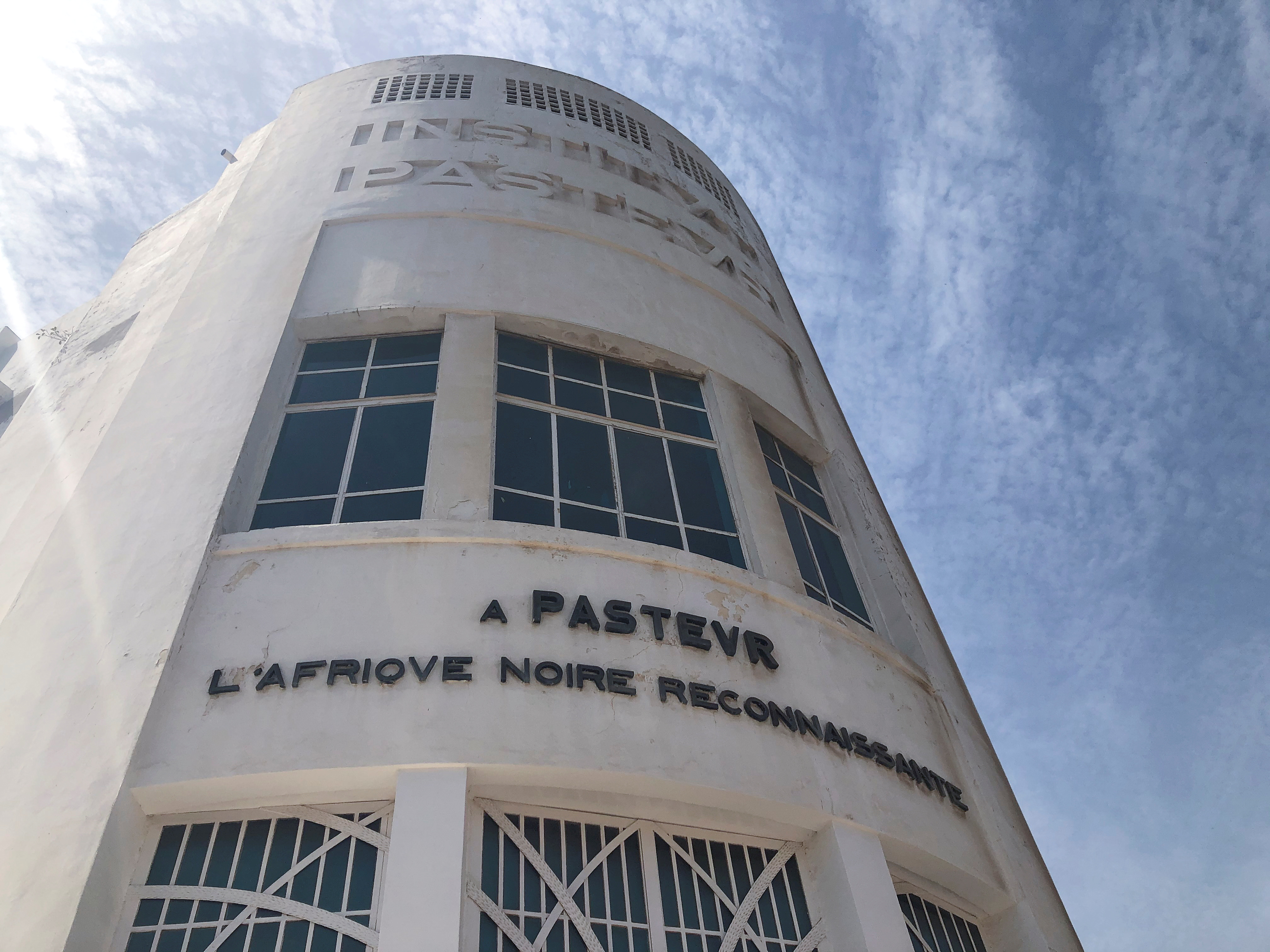 A view of the Pasteur Institute building in Dakar