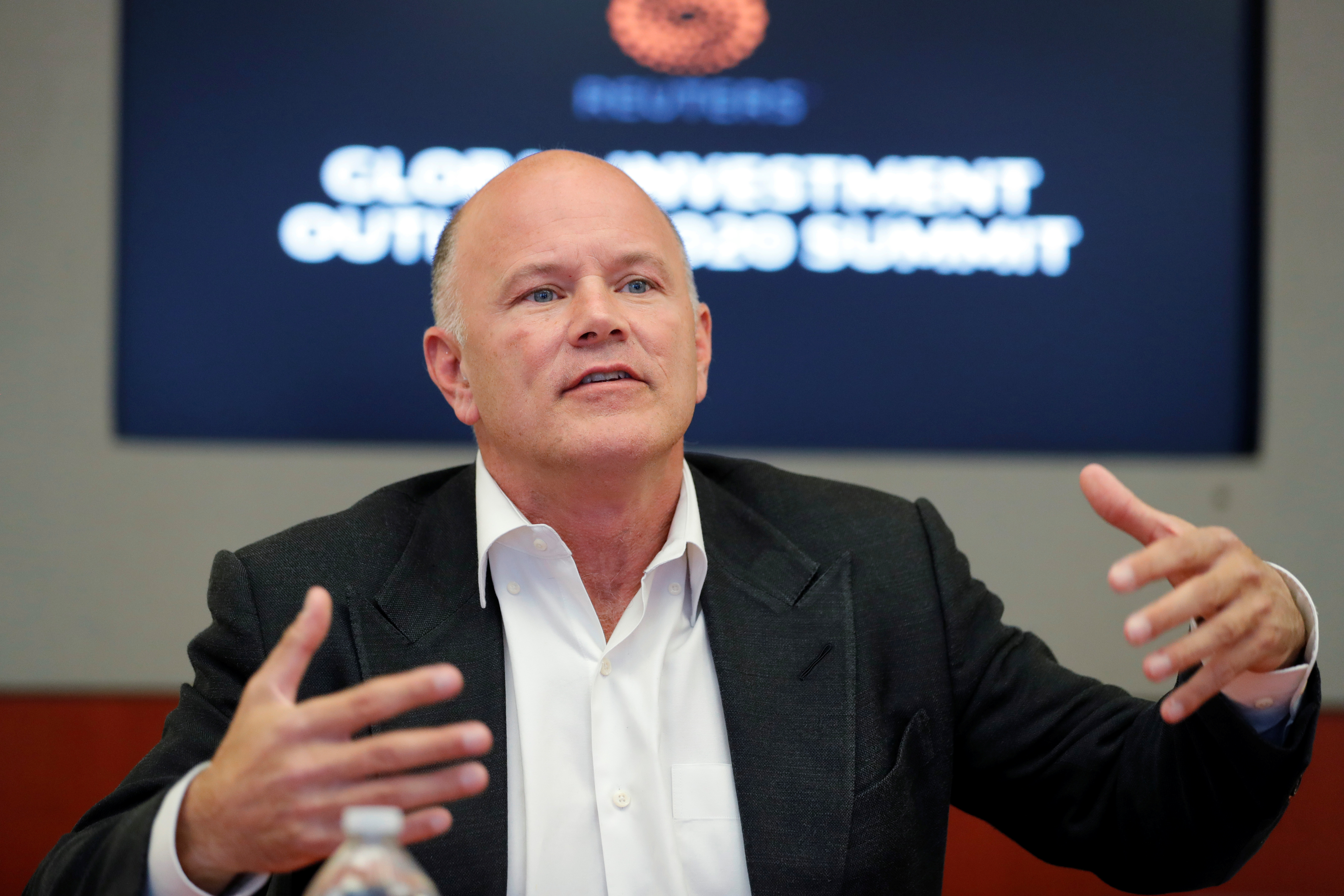 Mike Novogratz, Galaxy Digital founder, speaks during a Reuters investment summit in New York City