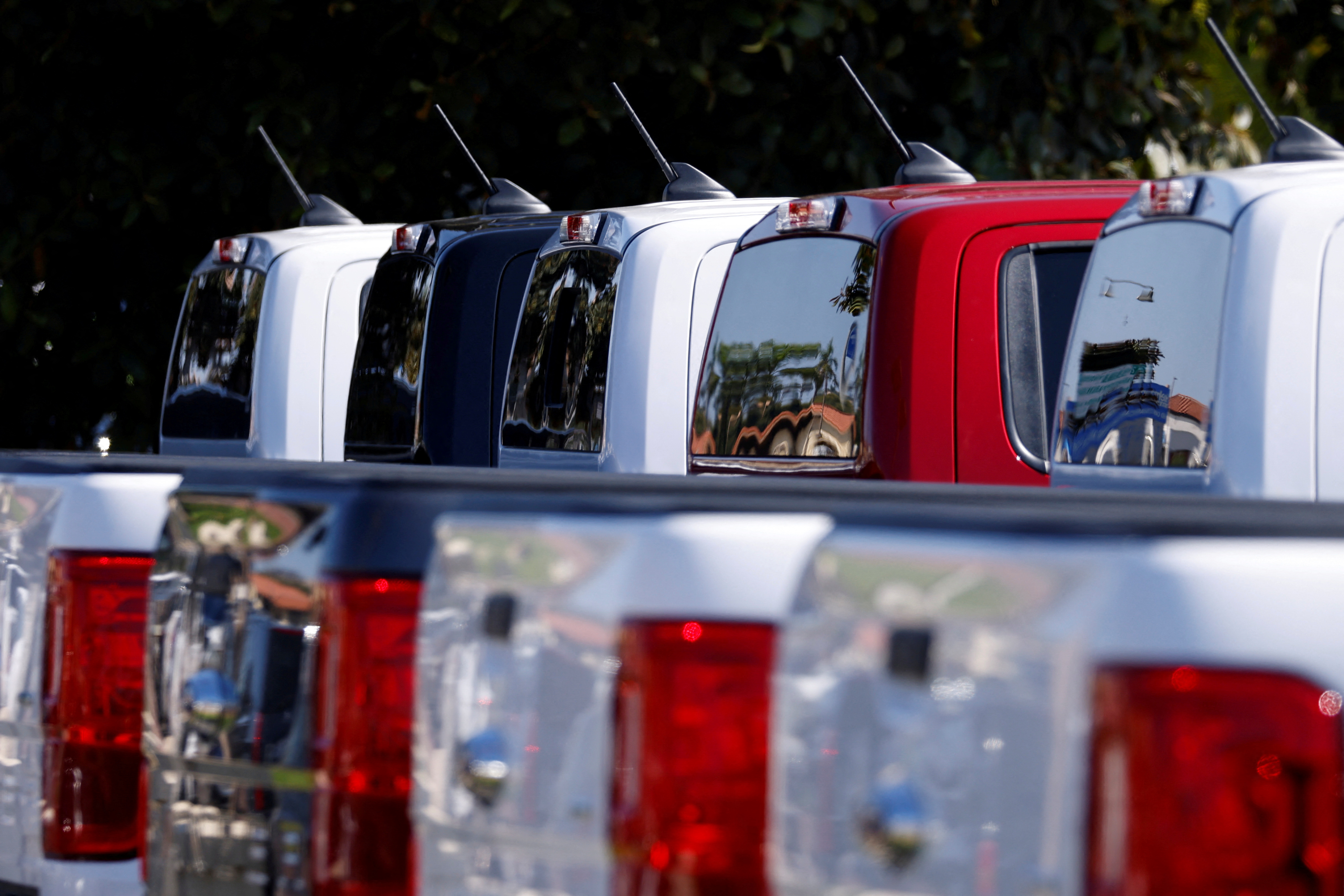 Ford pickup trucks are shown for sale in Carlsbad