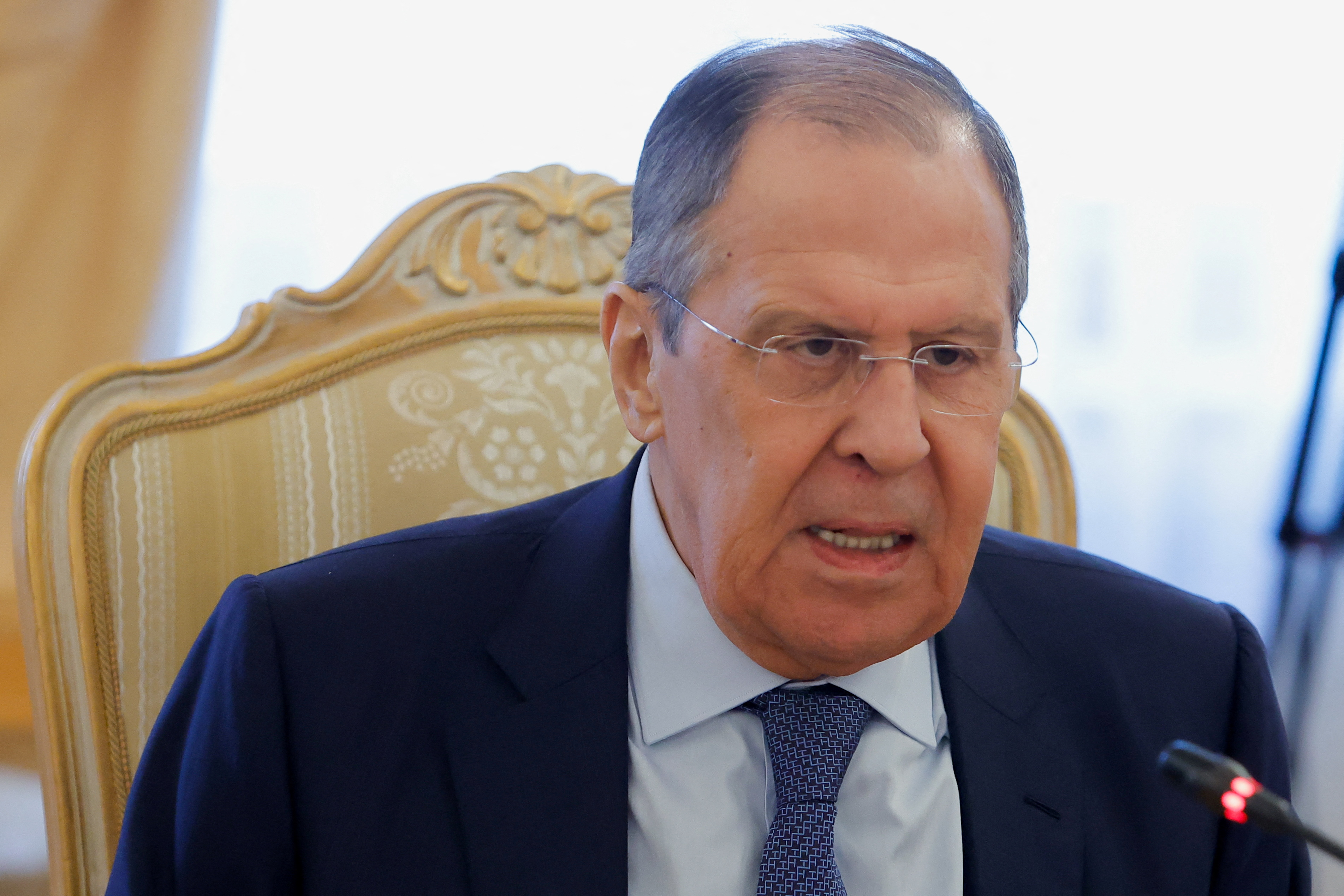 Russian FM Lavrov meets his Greek counterpart Dendias in Moscow