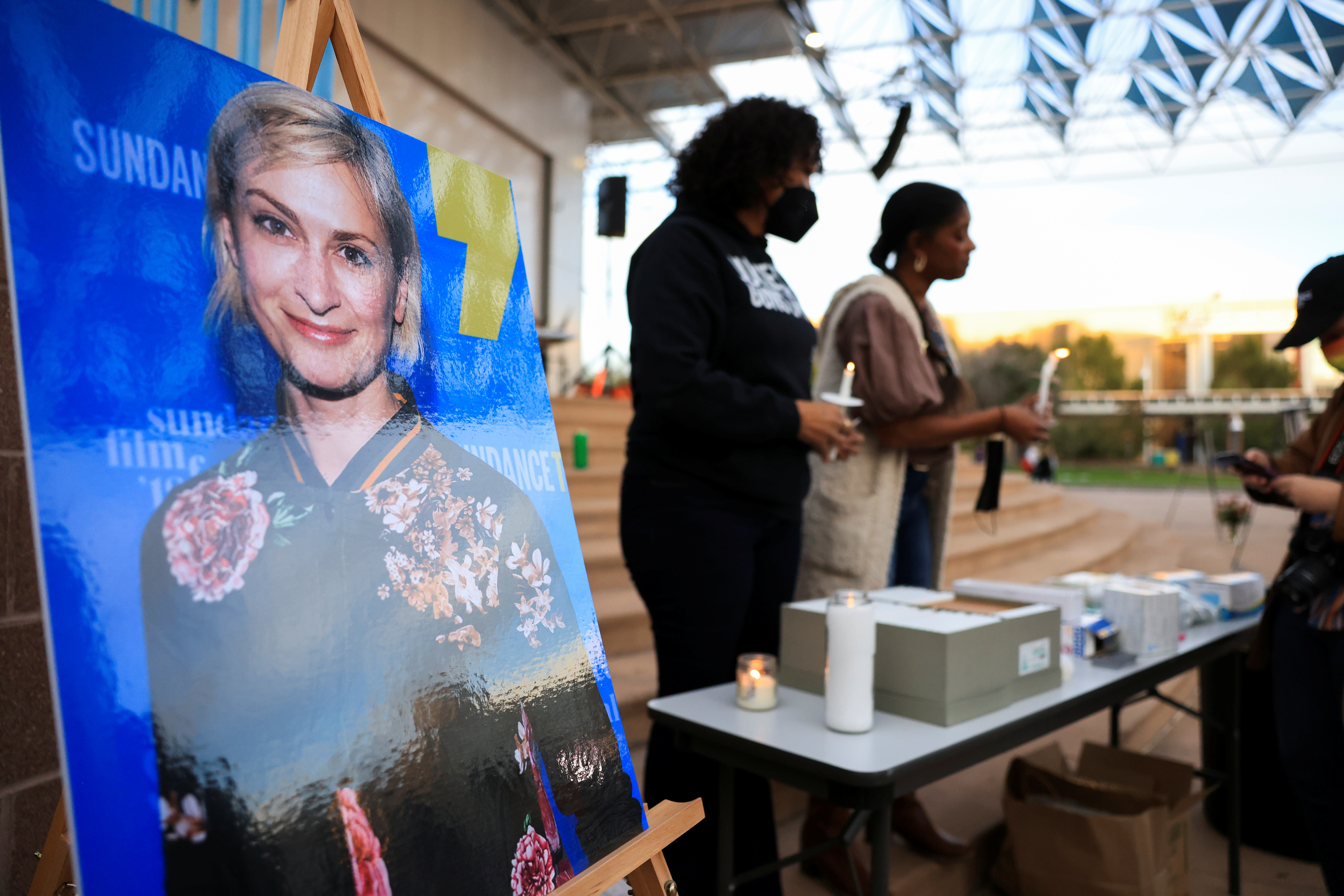 Vigil for cinematographer Halyna Hutchins in Albuquerque