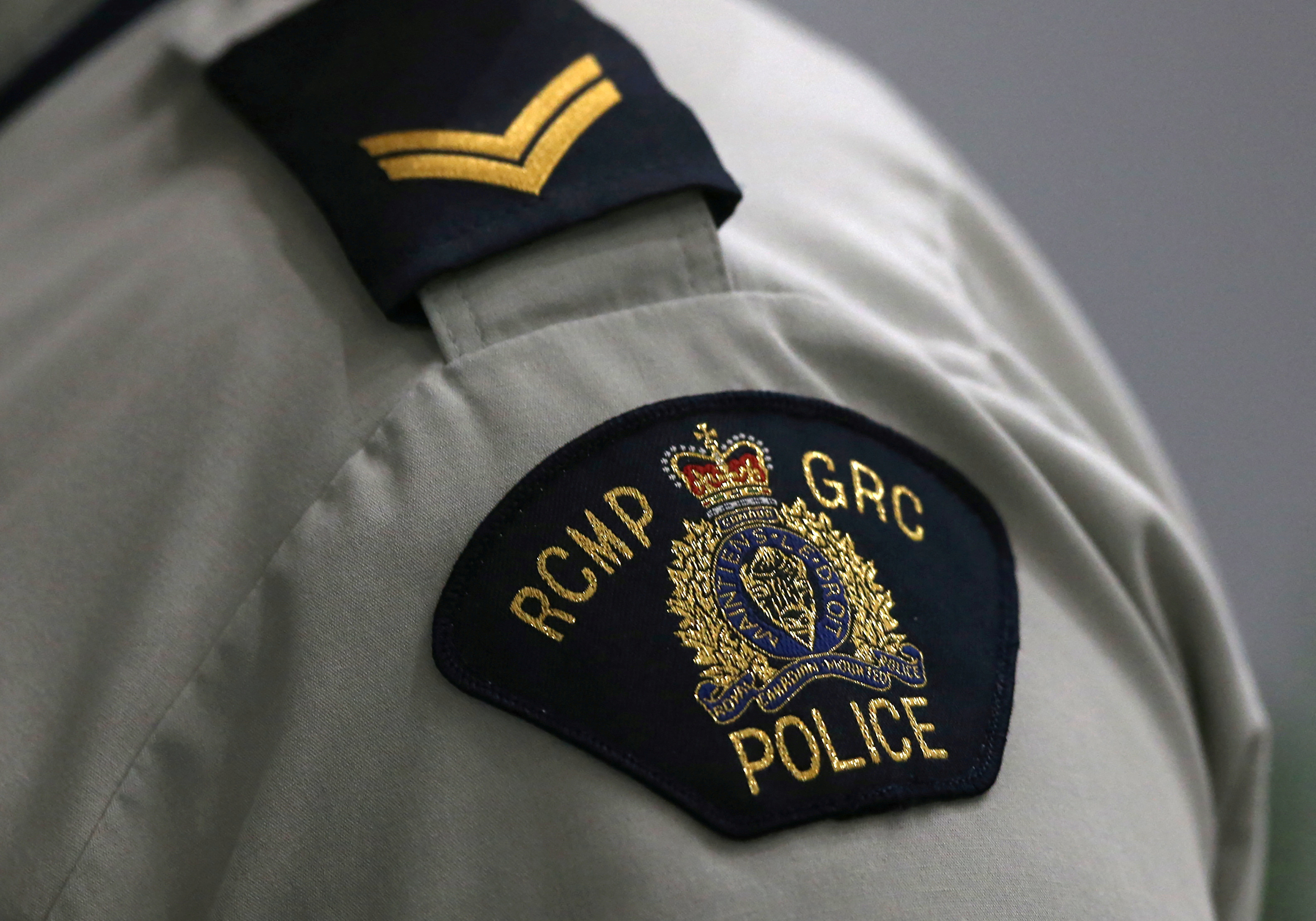 Royal Canadian Mounted Police uniform crest.