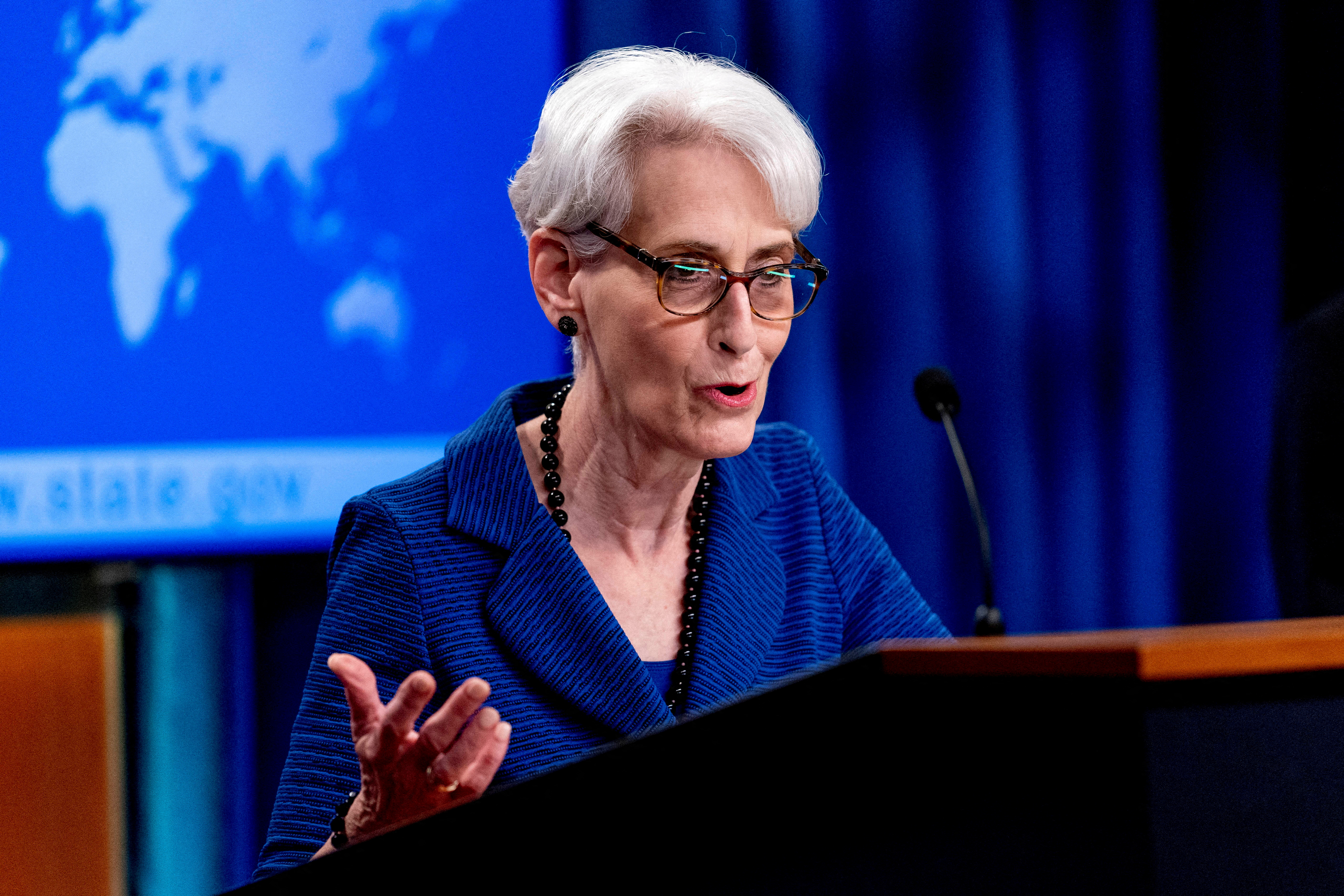 Deputy Secretary of State Wendy Sherman speaks on the situation in Afghanistan