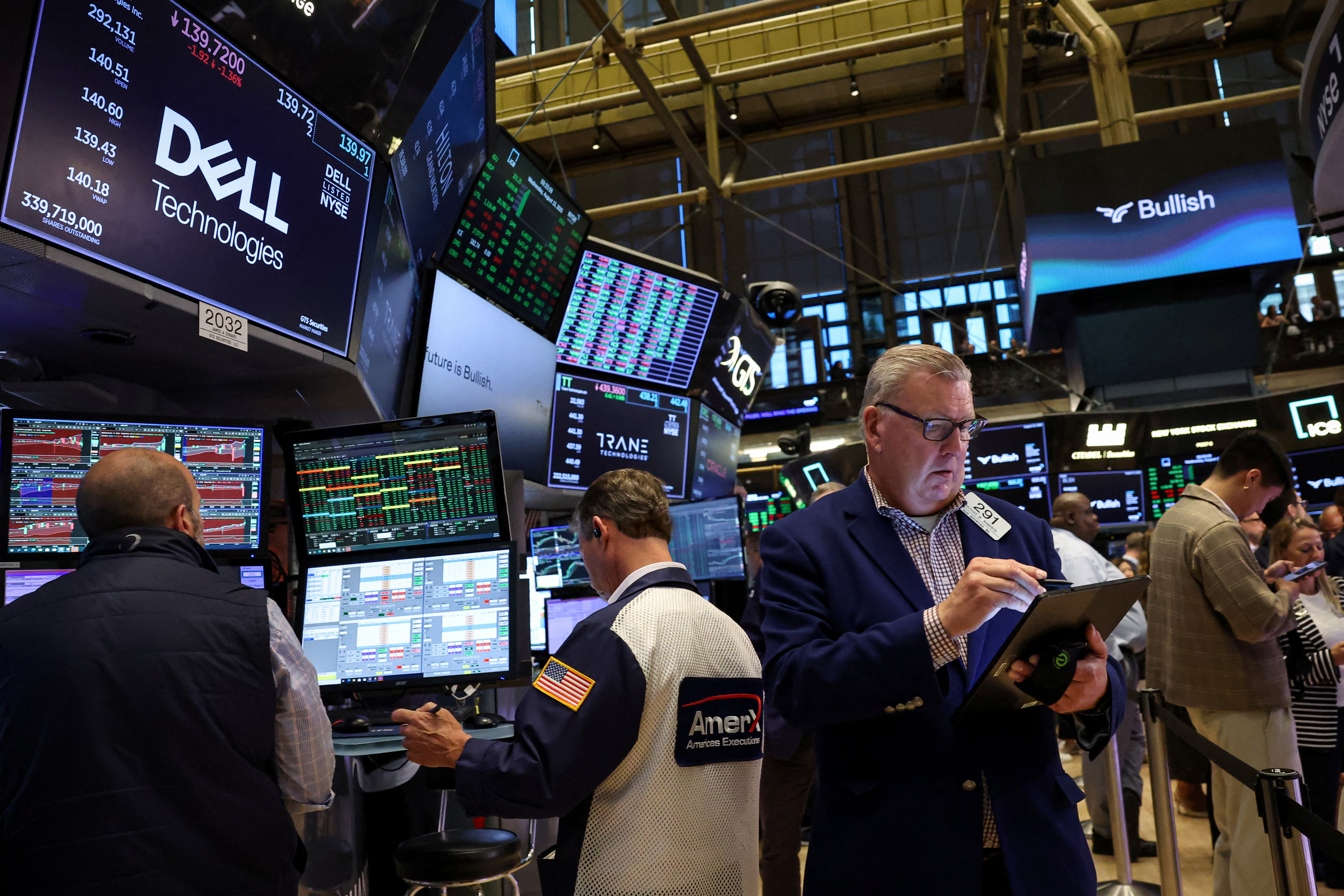Dow hovers near record territory as Wall Street gets rate-cut fever