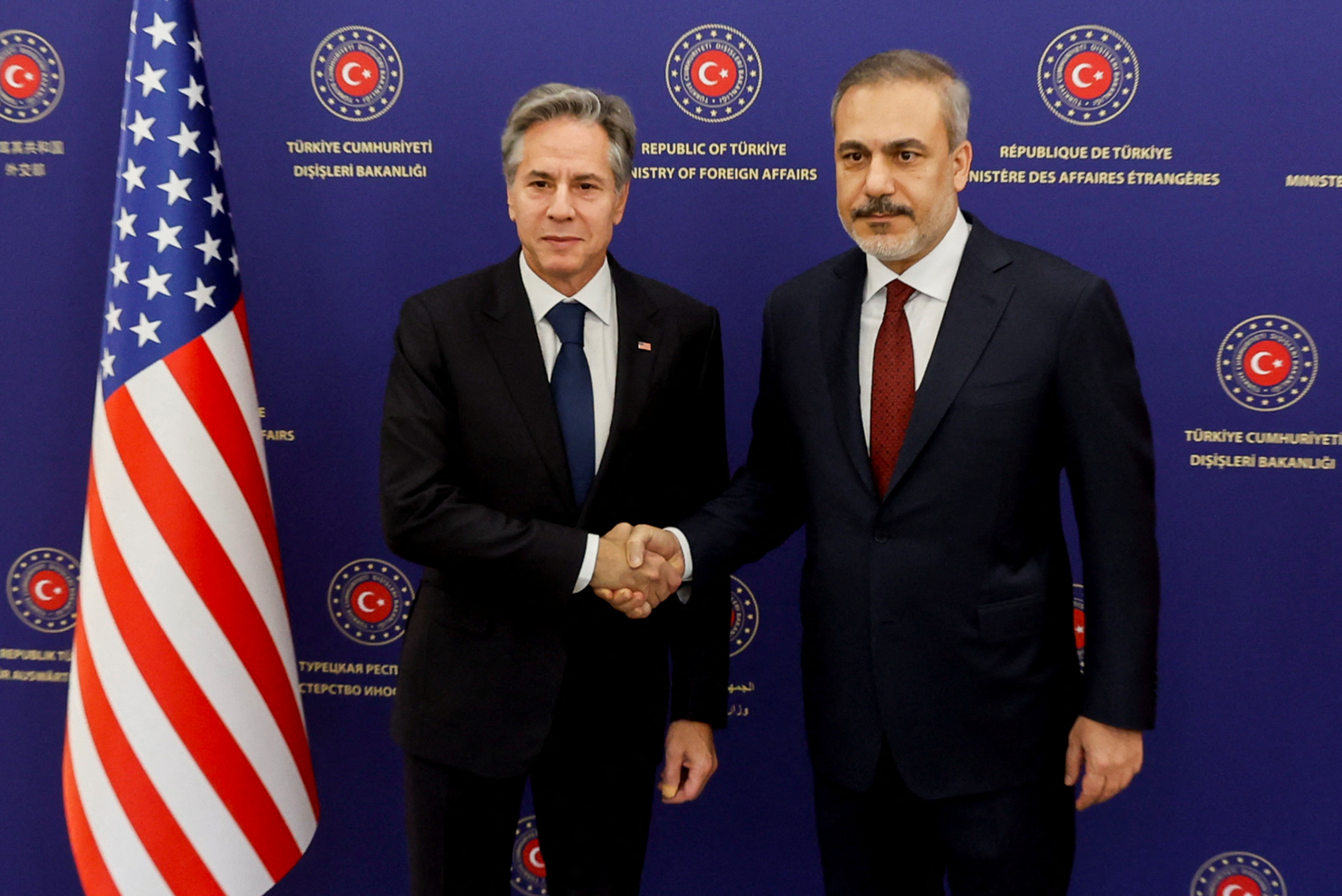 U.S. Secretary of State Blinken meets with Turkish Foreign Minister Fidan, in Ankara