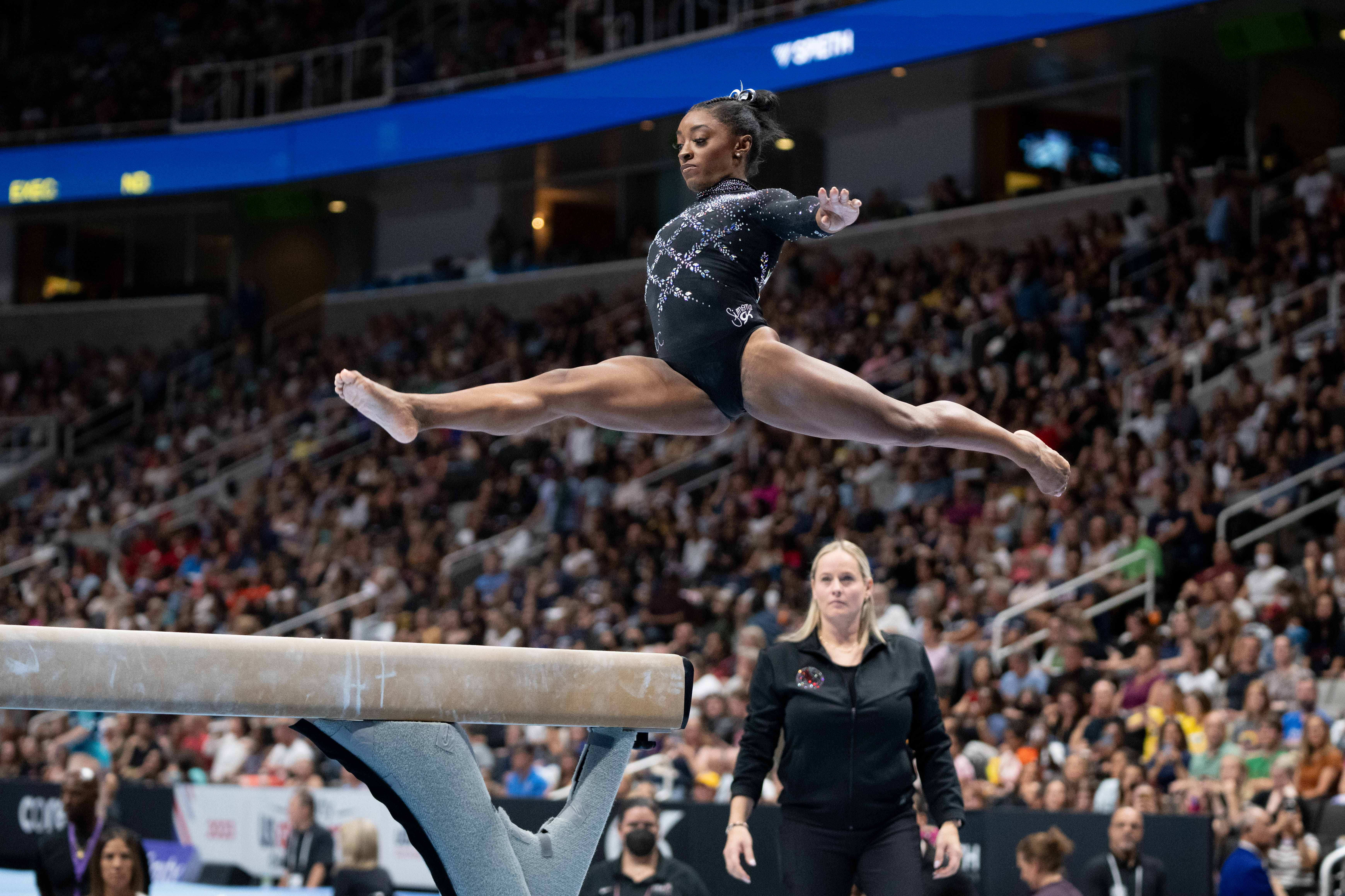 Simone Biles crowned all-around world champion for a record sixth time, Gymnastics