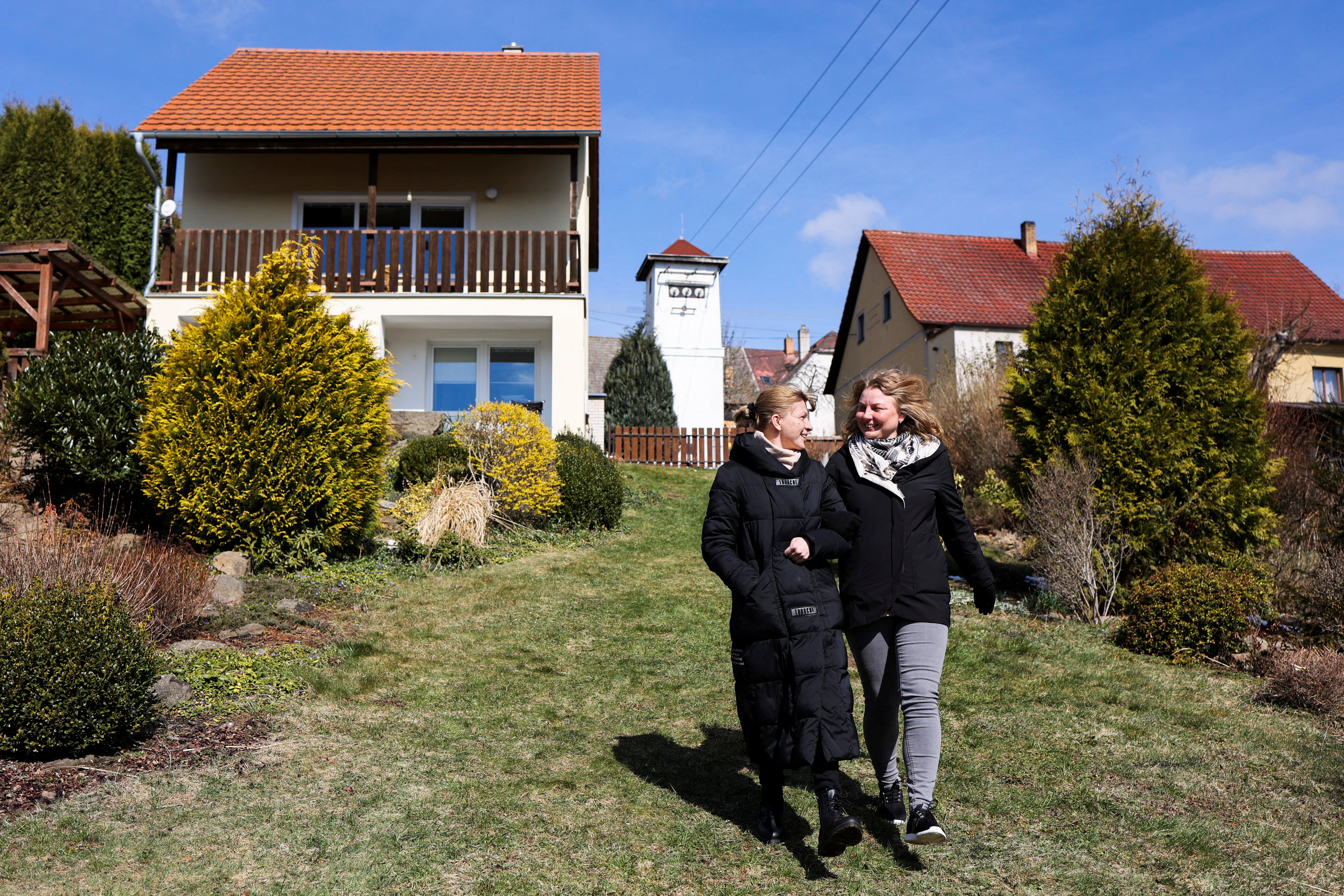 Ukrainian refugees from war-torn Mariupol adapt to small-town life in a Czech village
