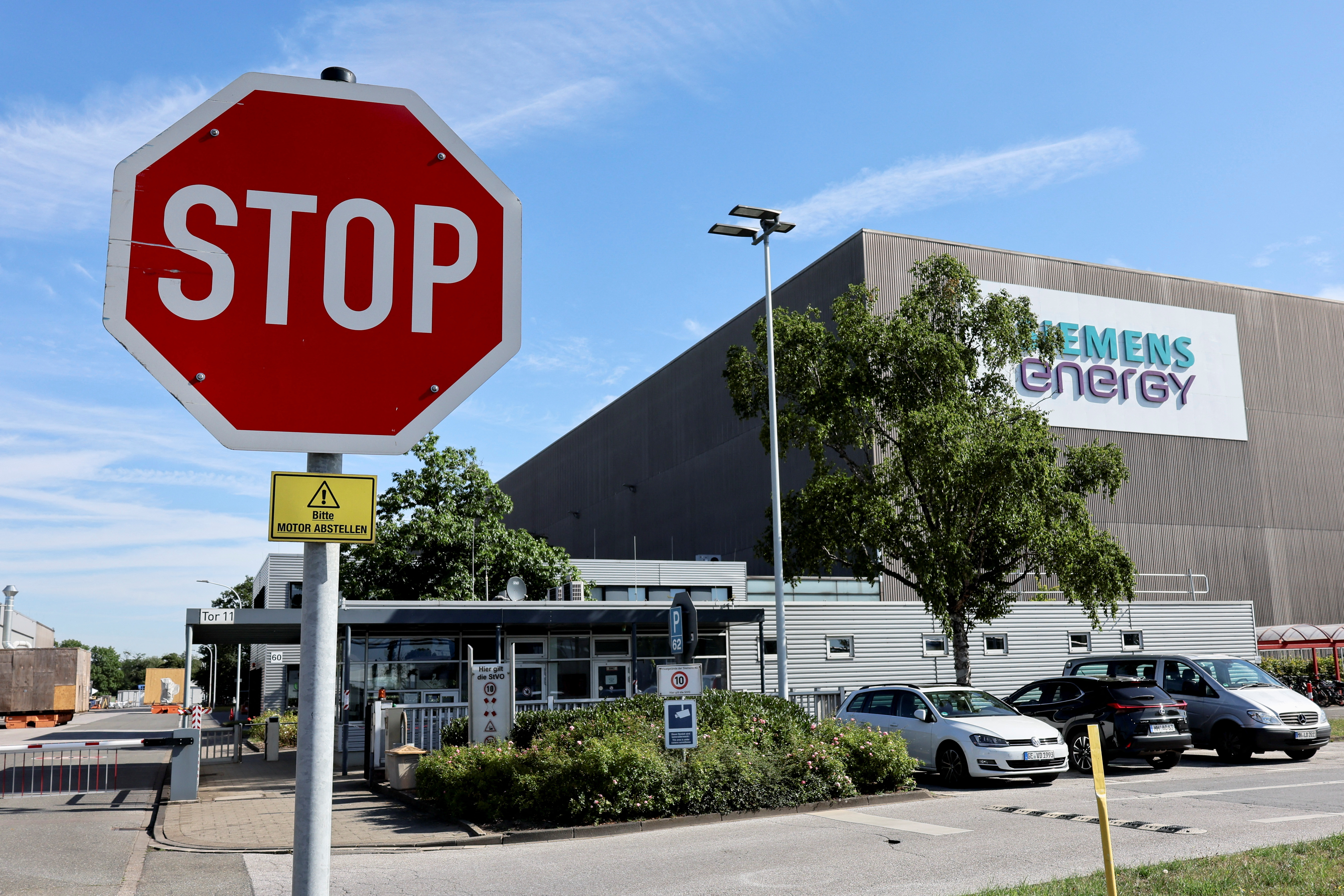 German Chancellor Scholz visits Siemens Energy site in Muelheim an der Ruhr