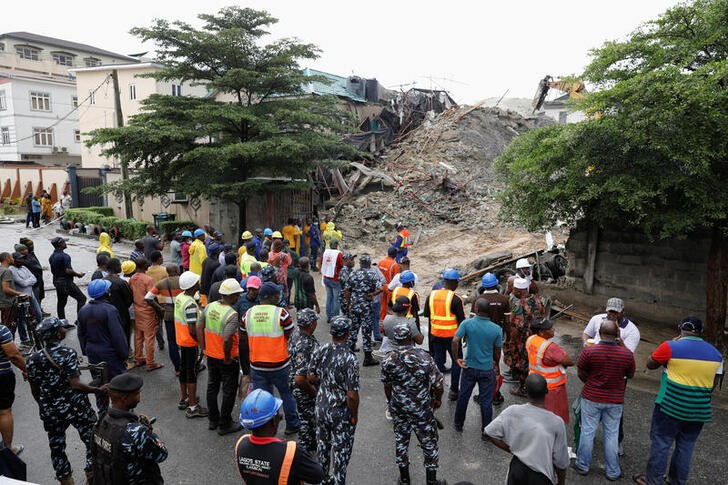 Two Killed In Building Collapse In Lagos, Search For Survivors On | Reuters