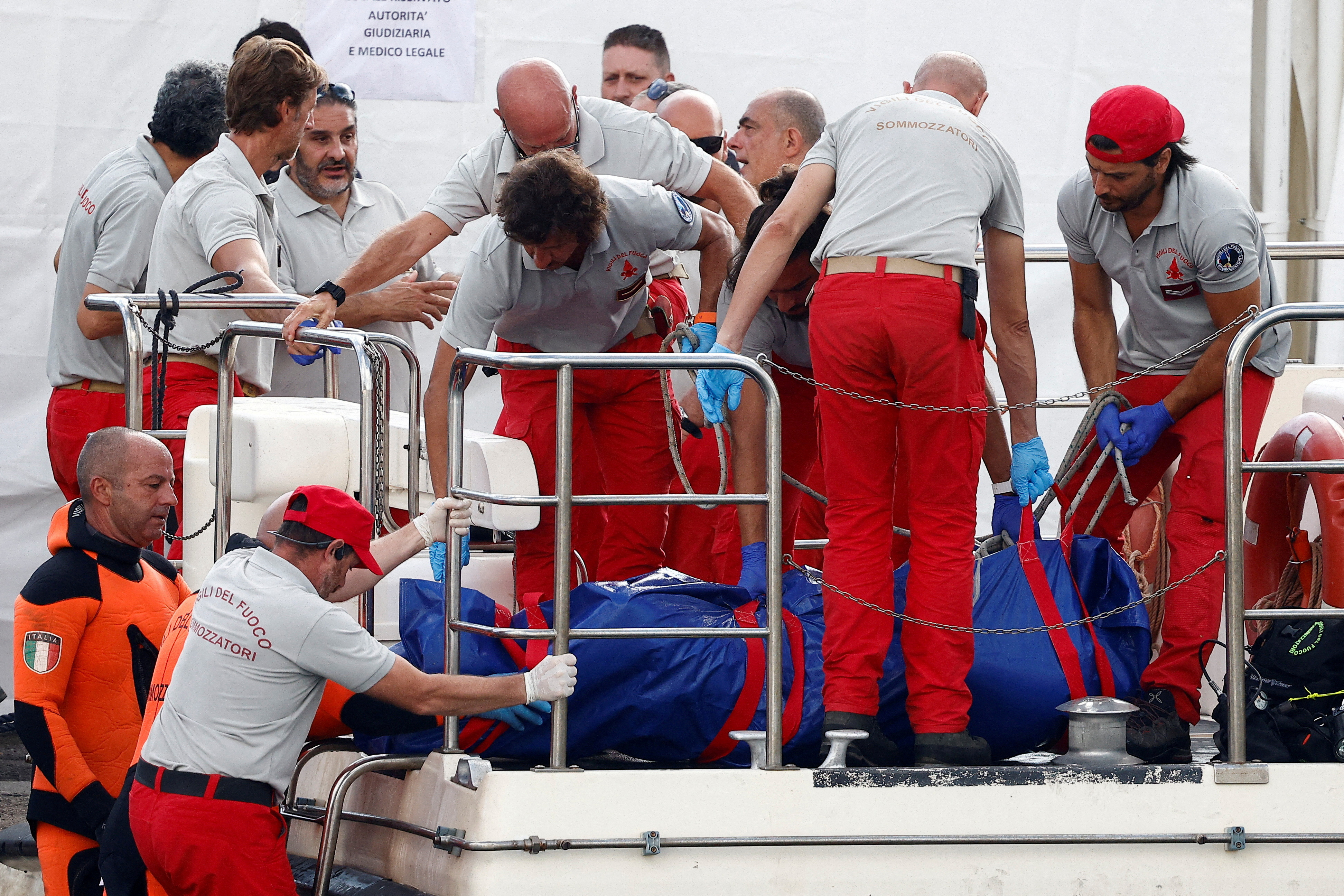 Rescue operations continue after a luxury yacht sank off Sicily