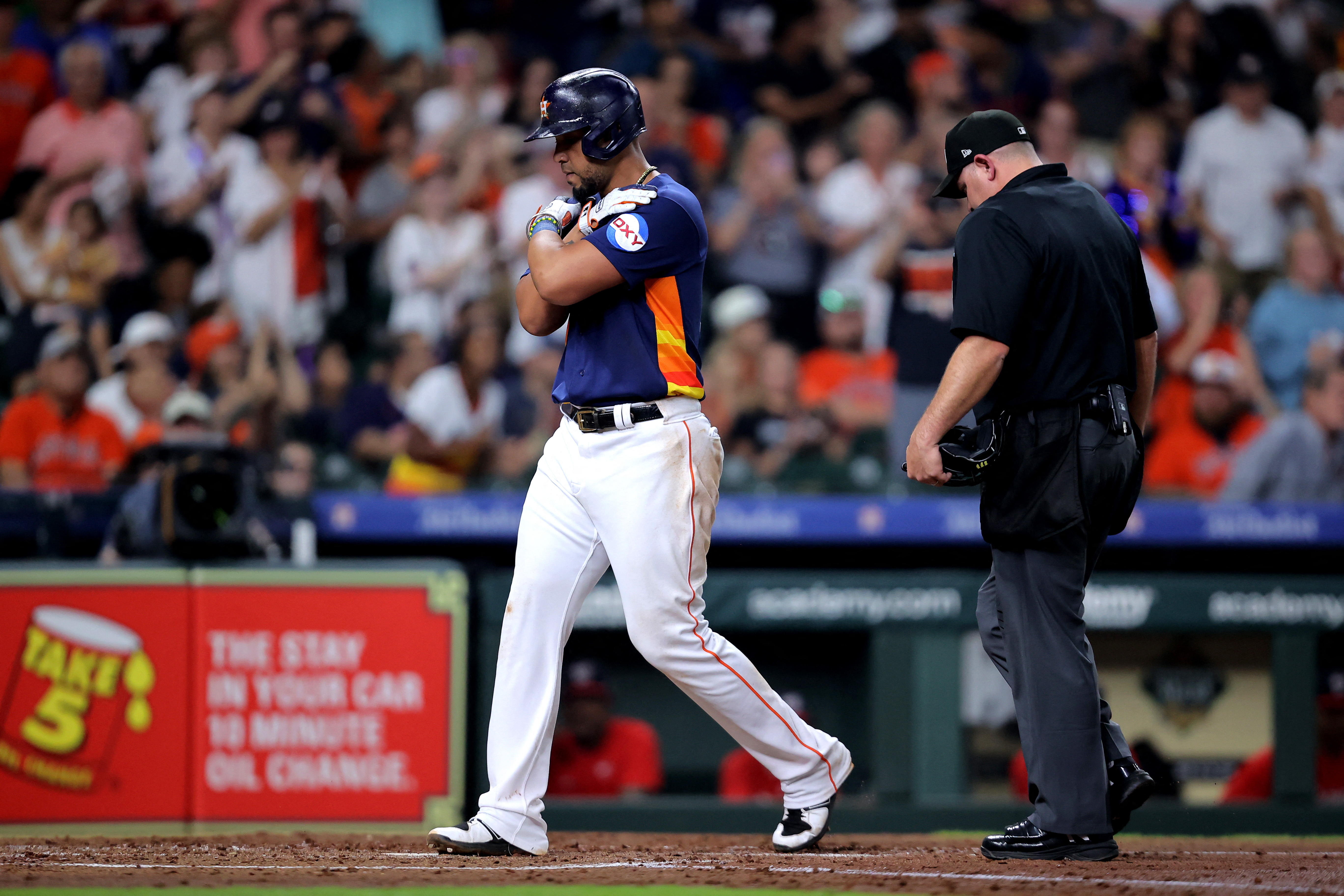 Framber Valdez Game-Used Jersey - June 15, 2019