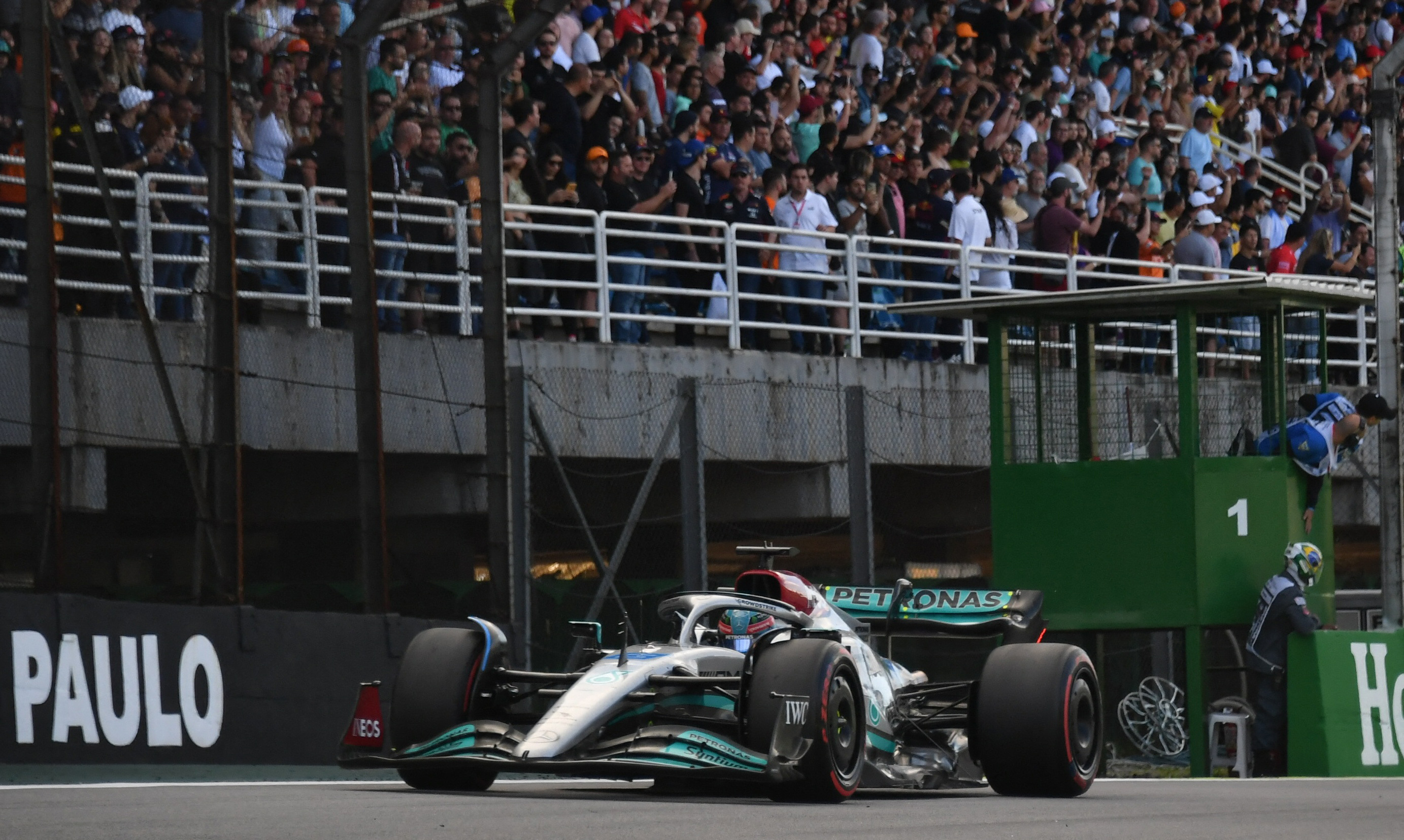 Russell leads home Hamilton for breakthrough Sao Paulo GP win