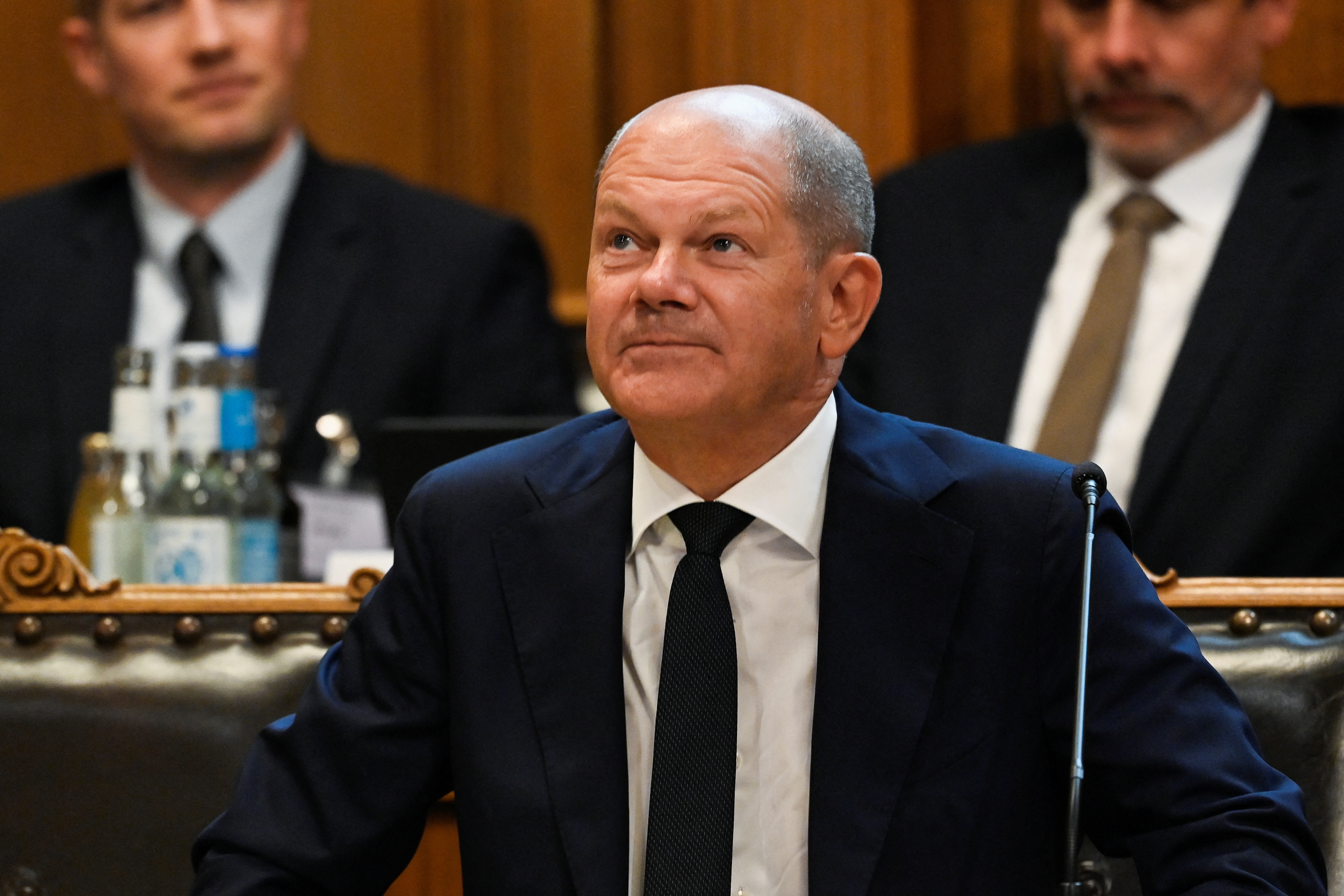 Germany's Chancellor Olaf Scholz to answer parliamentarians' questions on Cum-Ex affair, in Hamburg