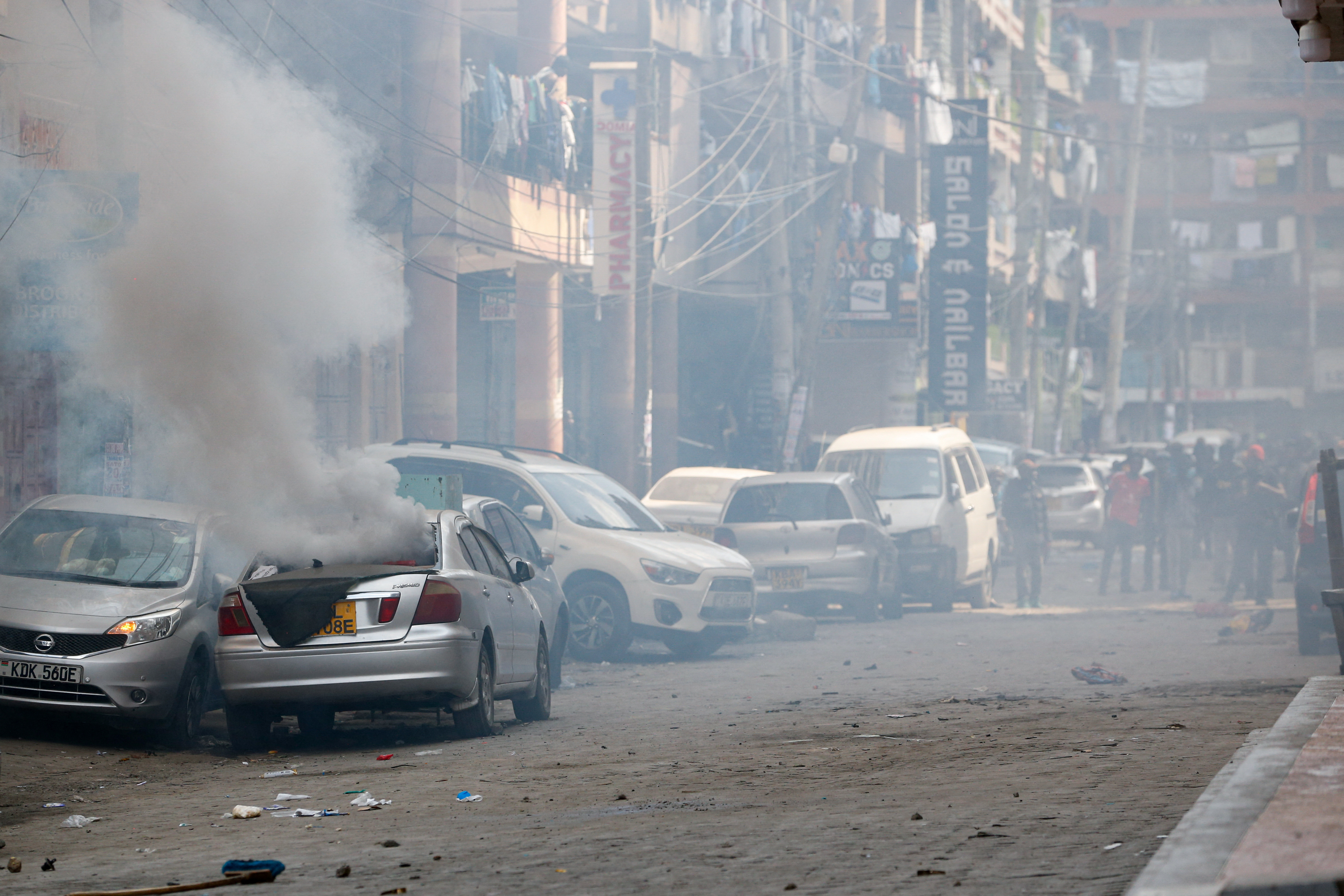 Demonstration following nationwide deadly riots over tax hikes and a controversial now-withdrawn finance bill, in Nairobi