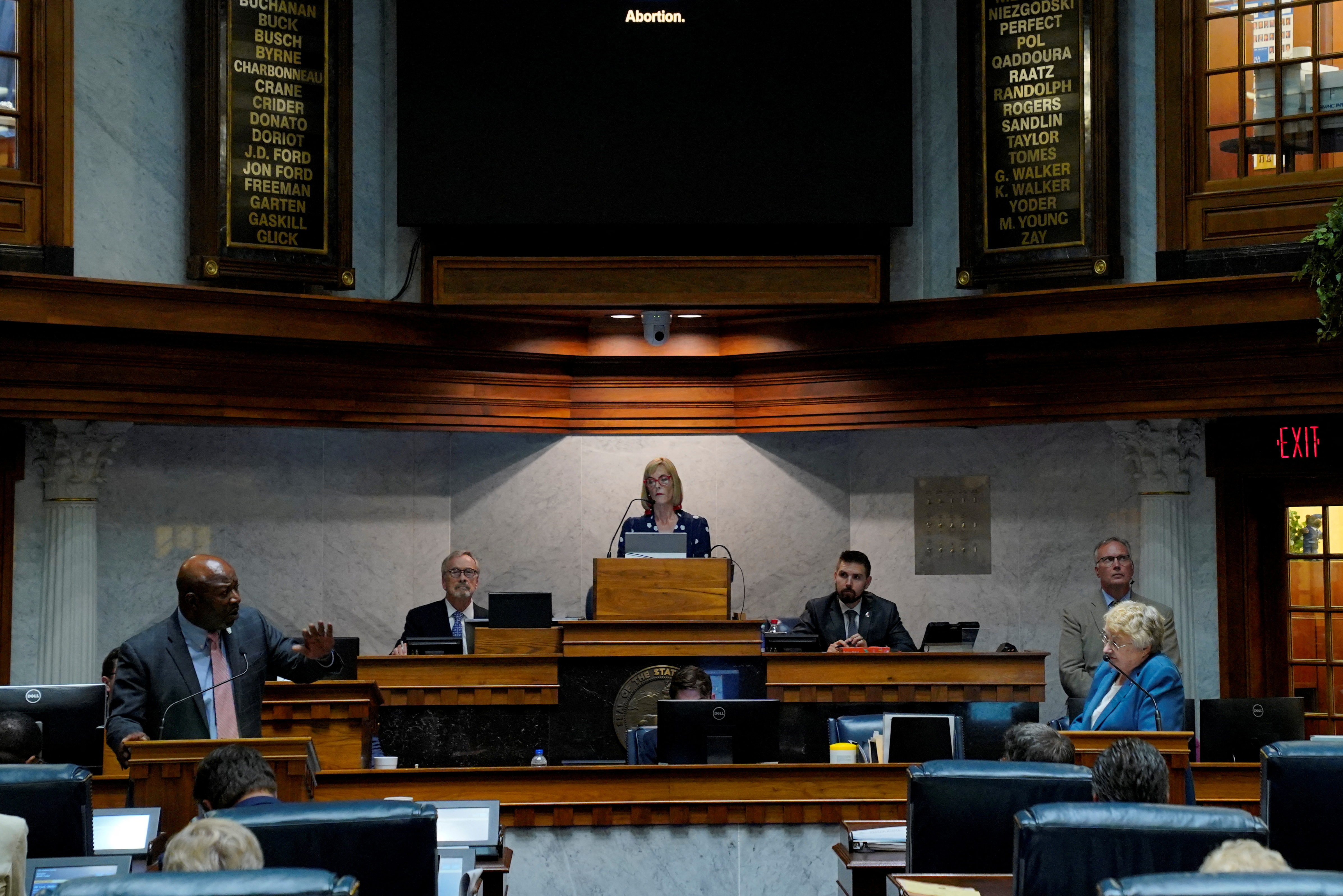 Special session debating on banning abortion, in Indianapolis
